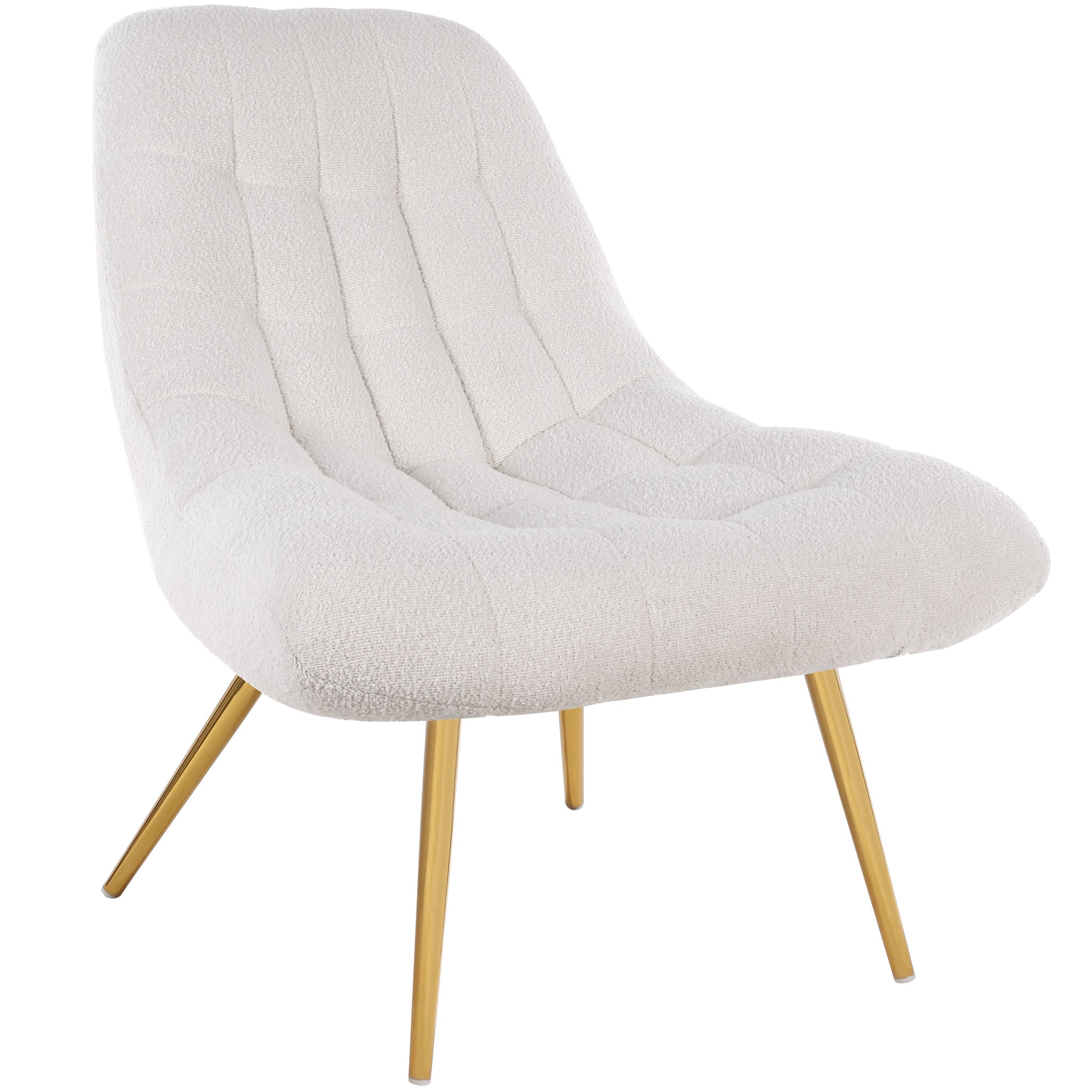 Edna Beige Boucle Lounge Chair