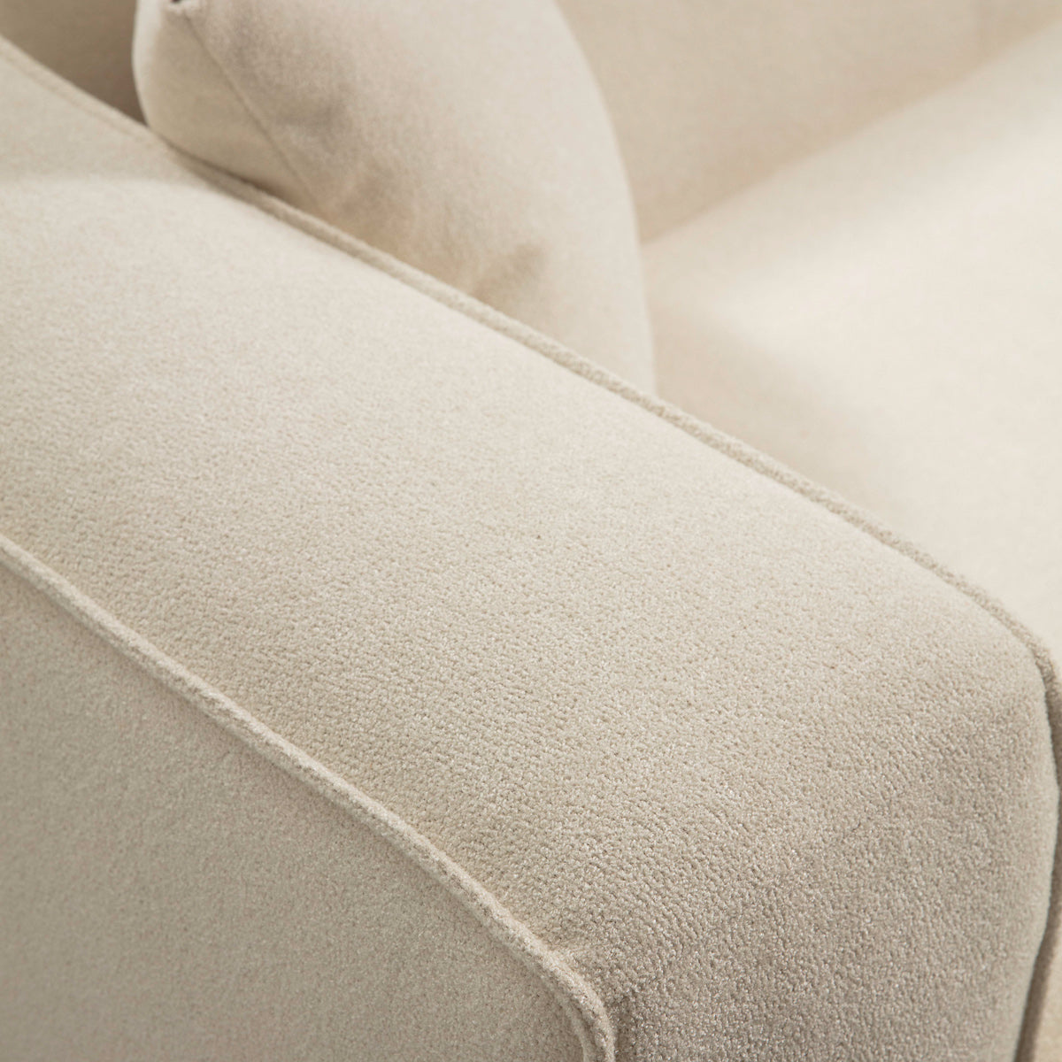 Barcelona Modern Boucle Sofa Cream