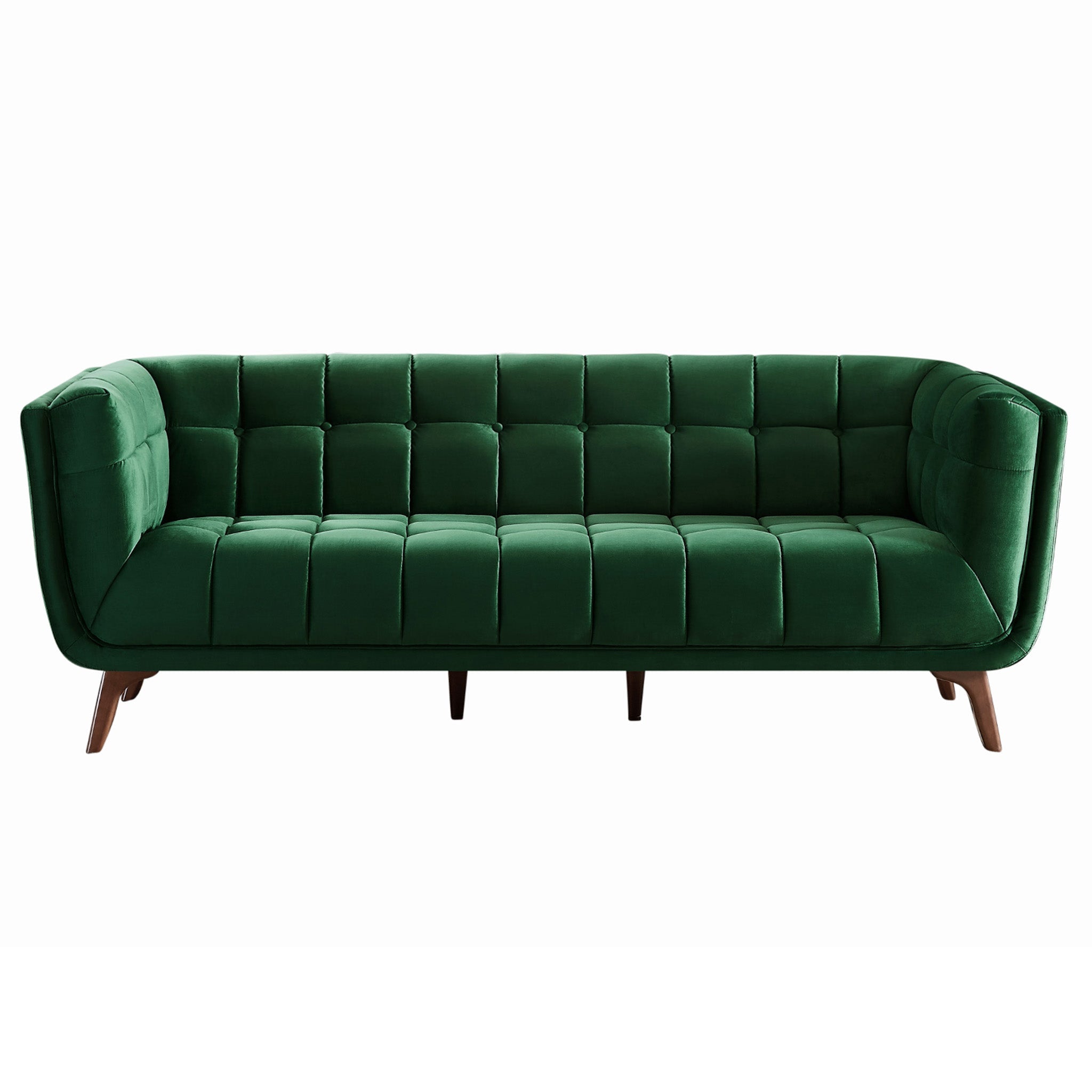 Kano Dark Green Velvet Large Sofa