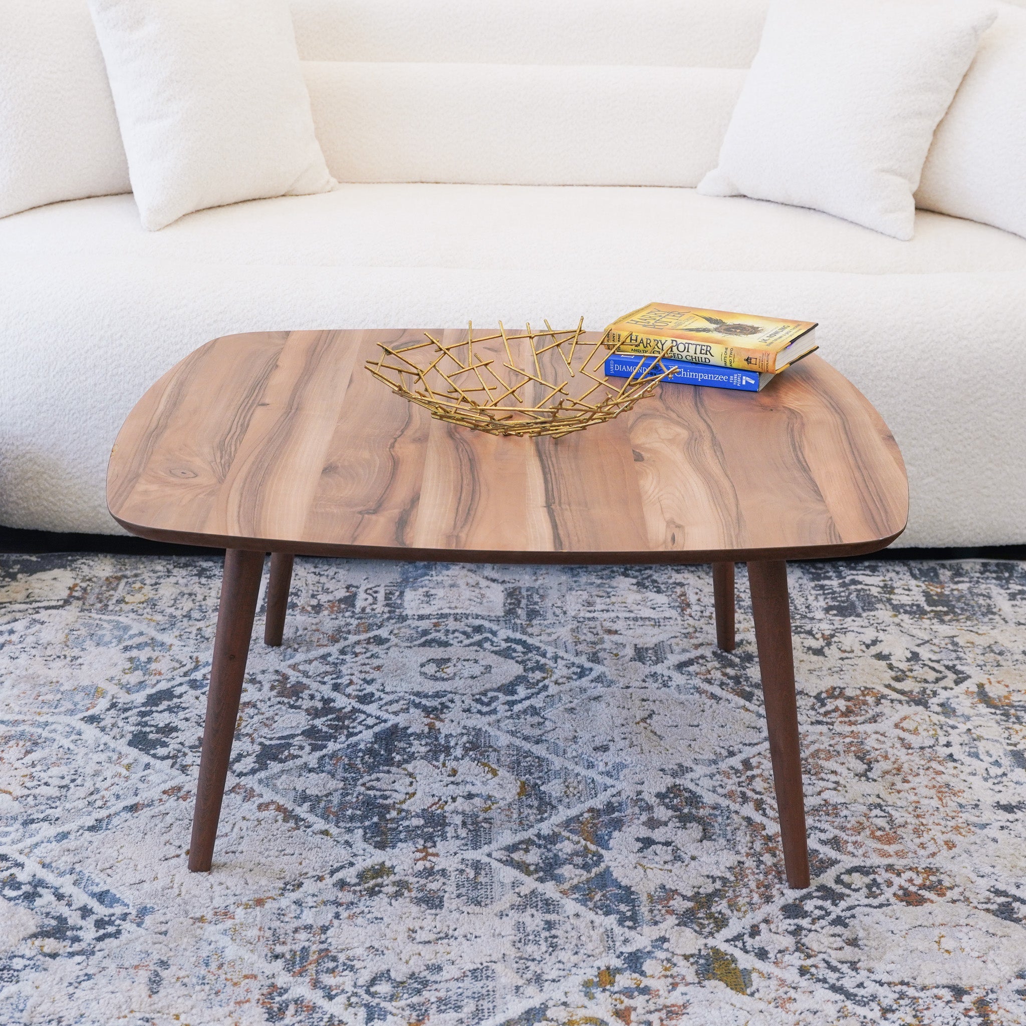 Kare Walnut Center Table