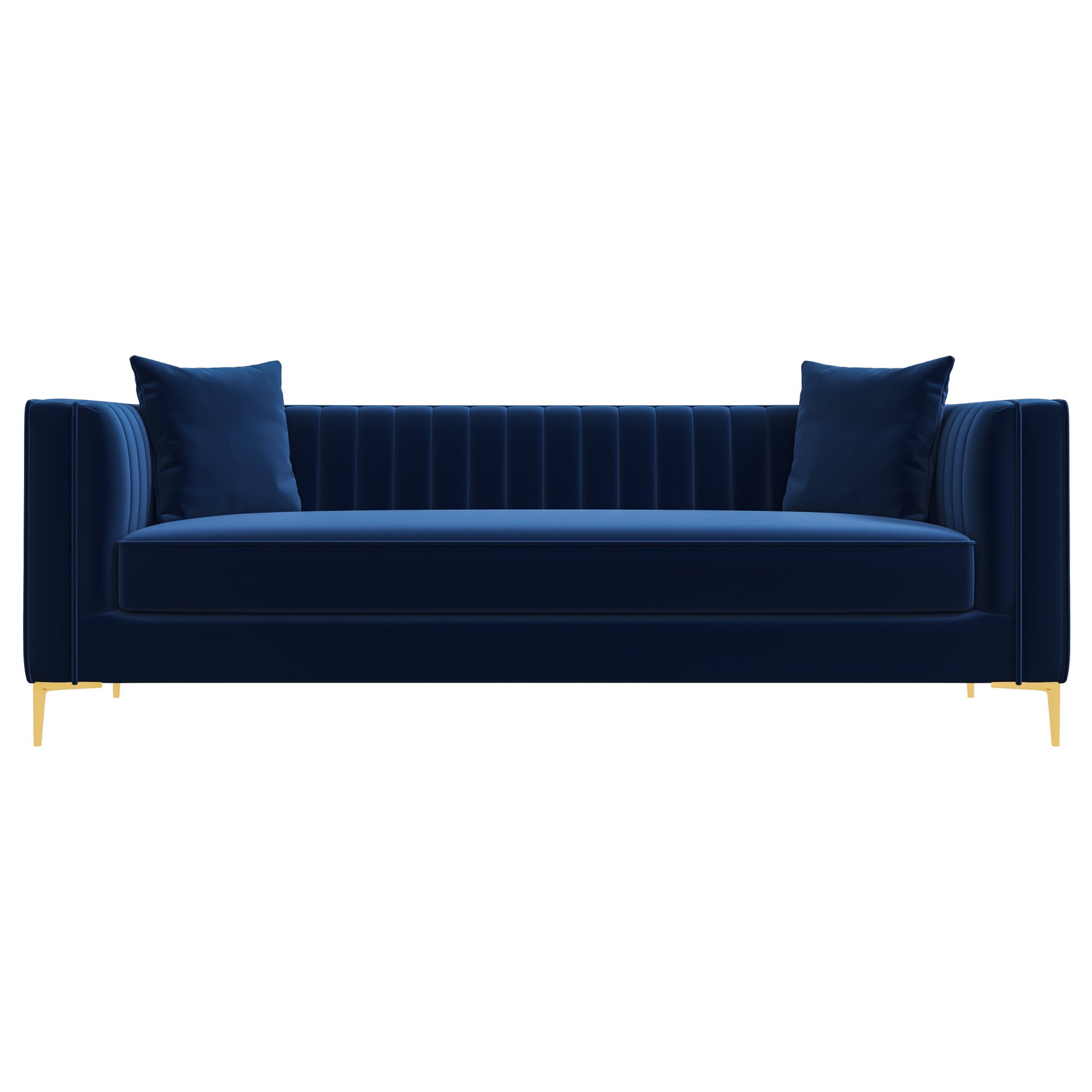 Kendra Sofa 91" Dark Blue Velvet