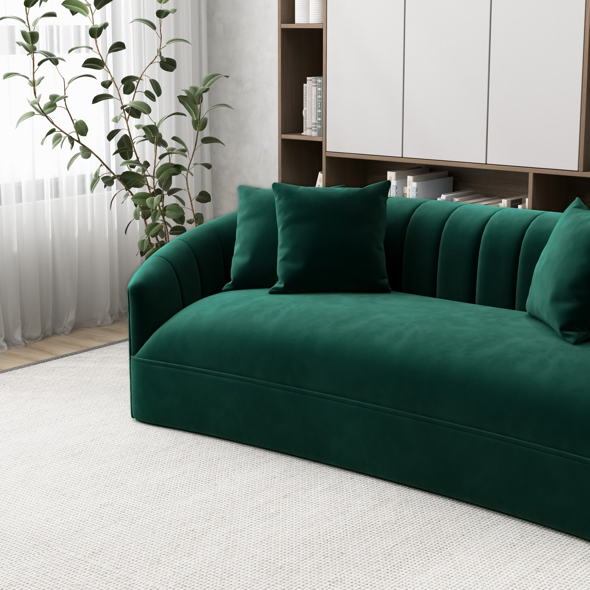 Kent Green Velvet Sofa