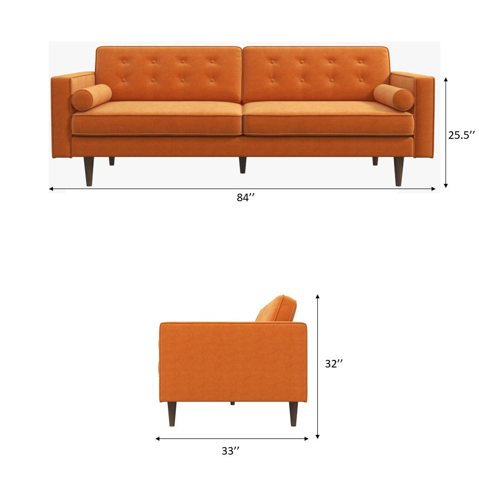 Kirby Sofa Burnt Orange