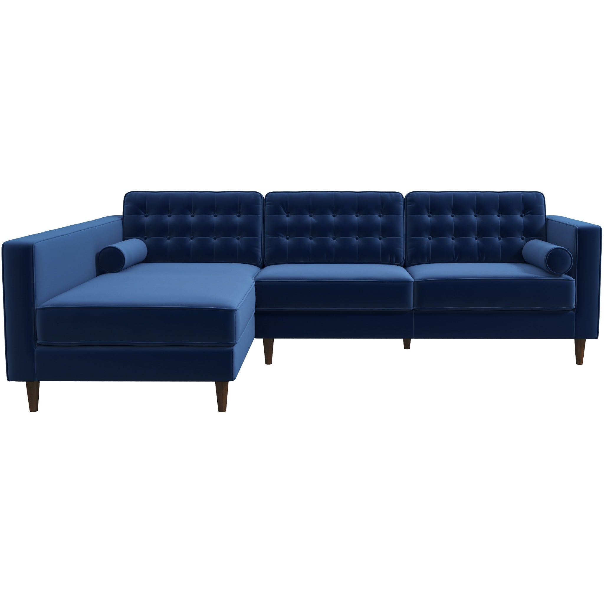 Olson Sectional Sofa Midnight Blue Left Chaise