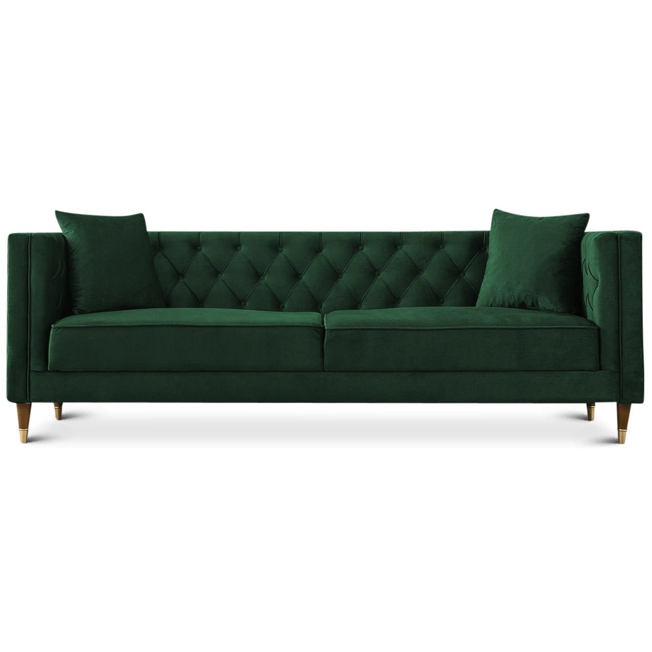 Lewis Sofa Green Velvet