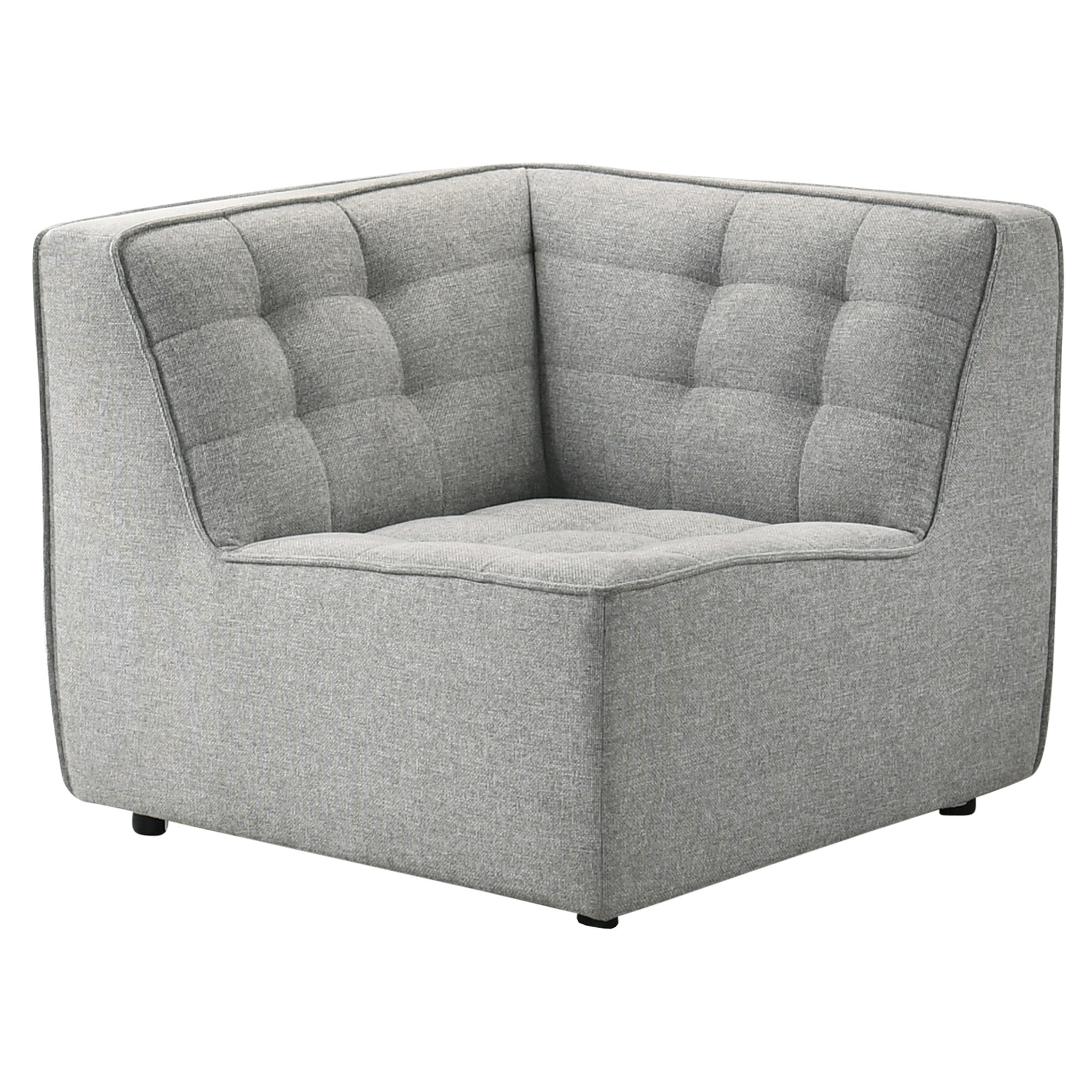 Linden Modular Corner Sofa Light Gray Linen