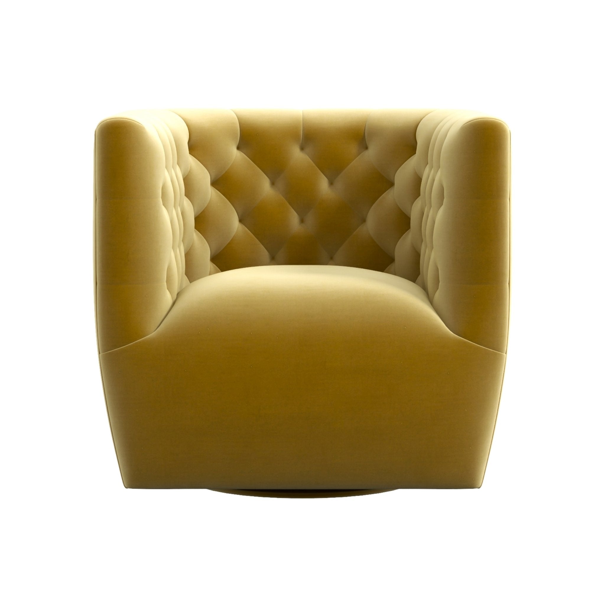 Lotte Swivel Chair Gold Velvet