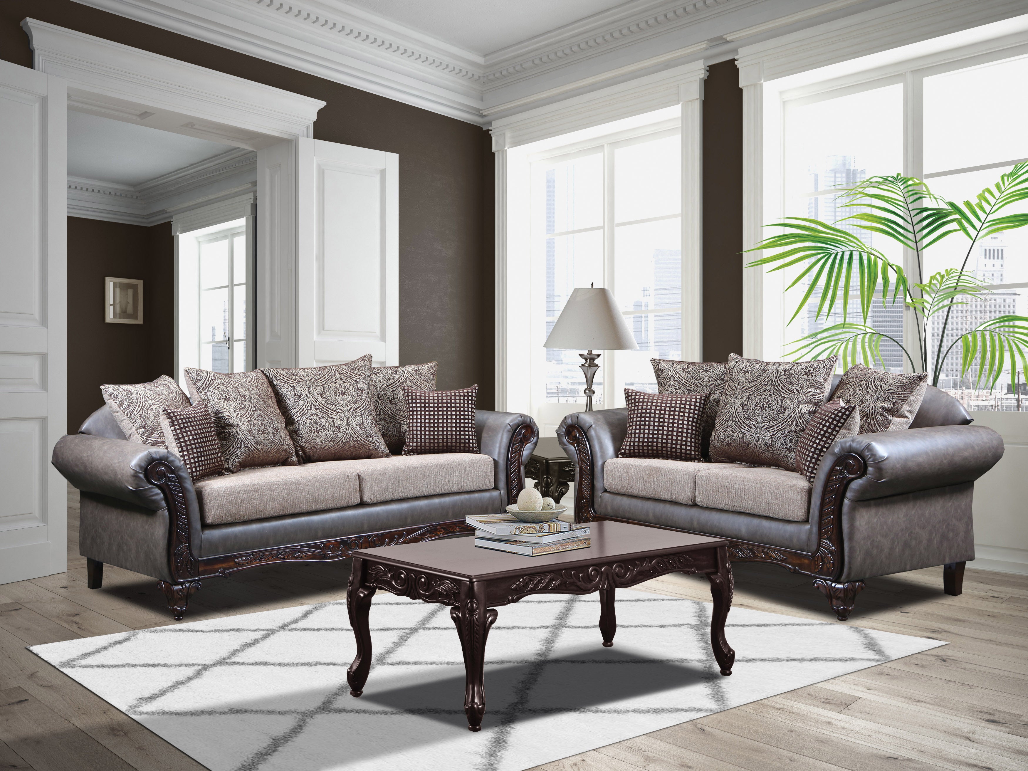 Maislynn Living Room Set, Sofa Loveseat