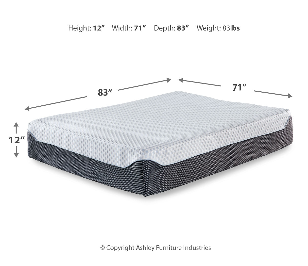 12 Inch Chime Elite Mattress with Adjustable Base