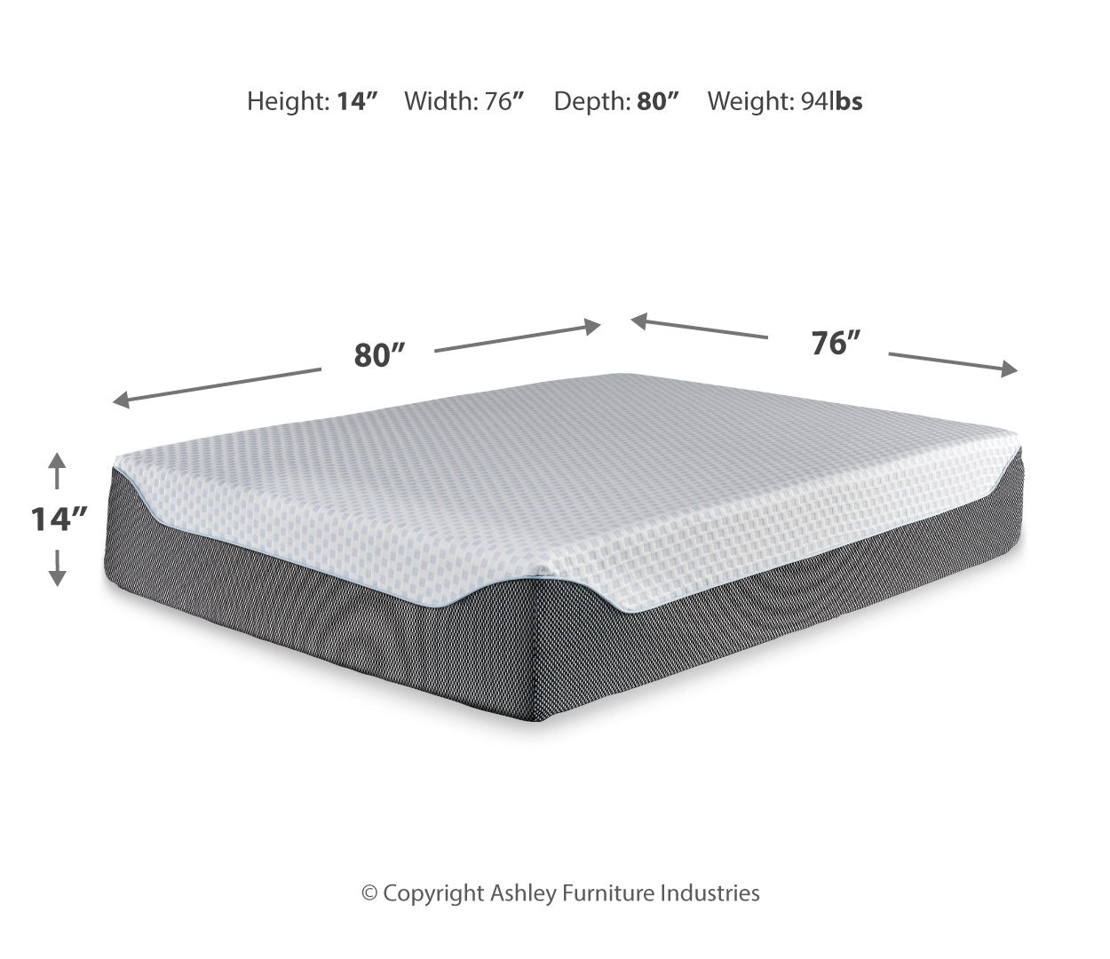 14 Inch Chime Elite Mattress with Adjustable Base