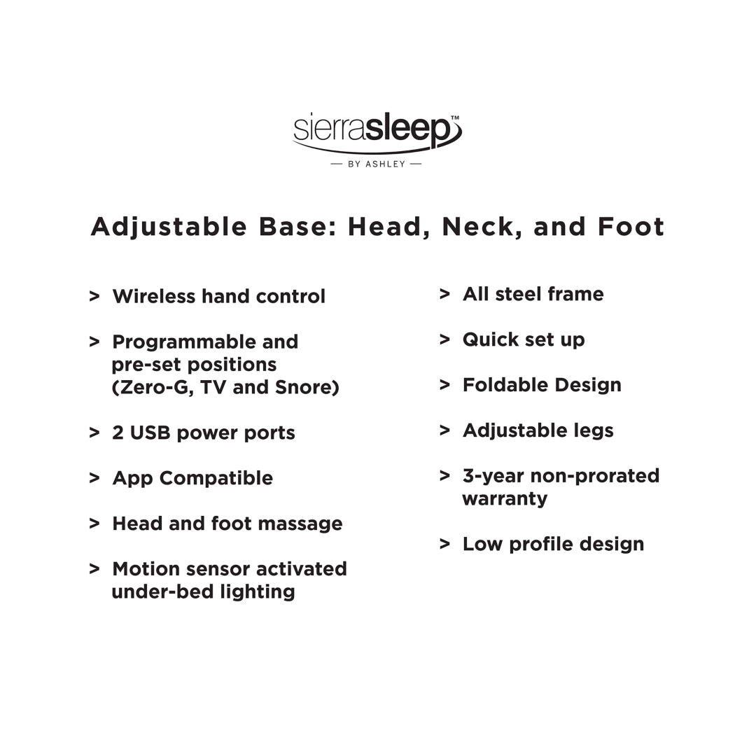 Head-Foot Model Better California King Adjustable Head Base