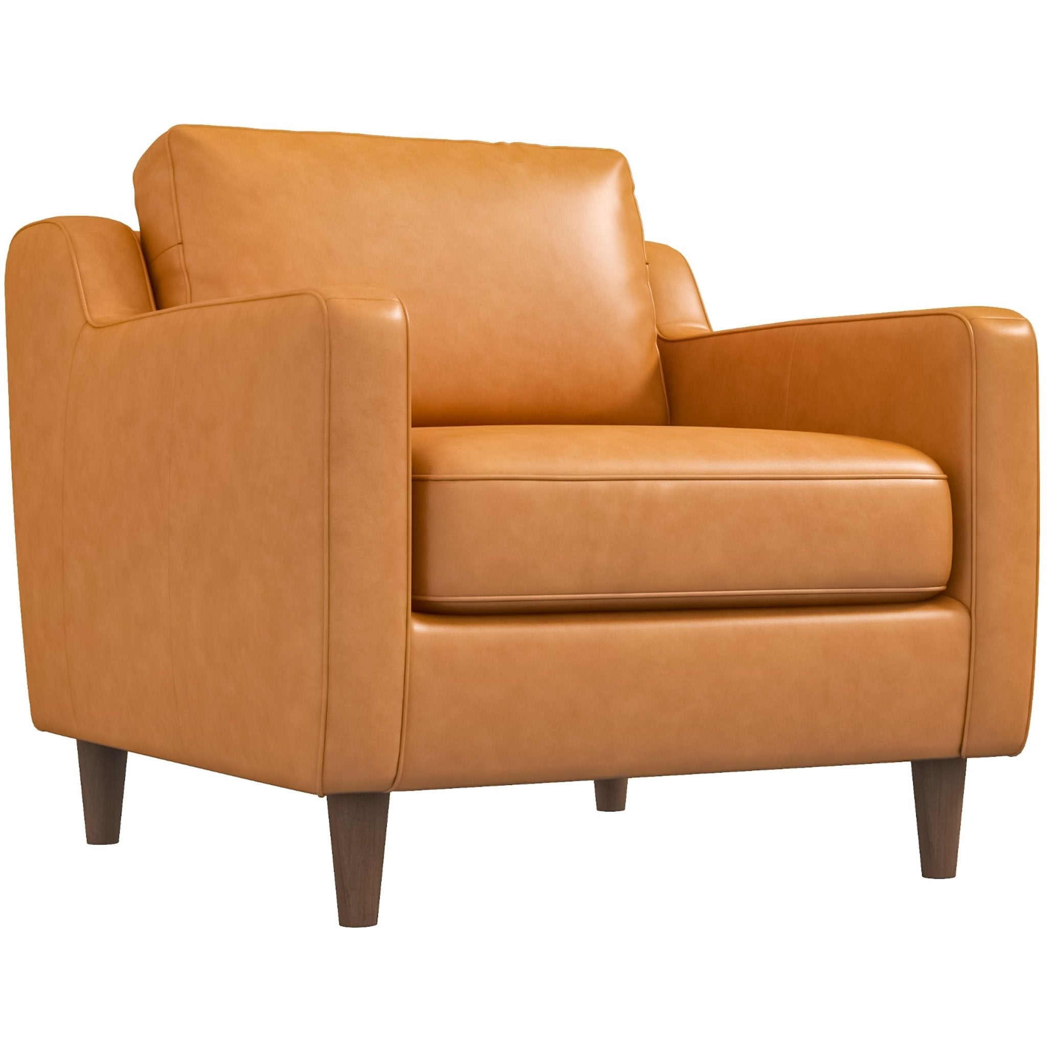 Manhattan Leather Lounge Chair Tan