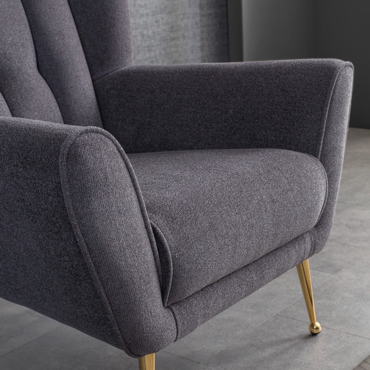 Amelia Dark Grey Apartment Chair