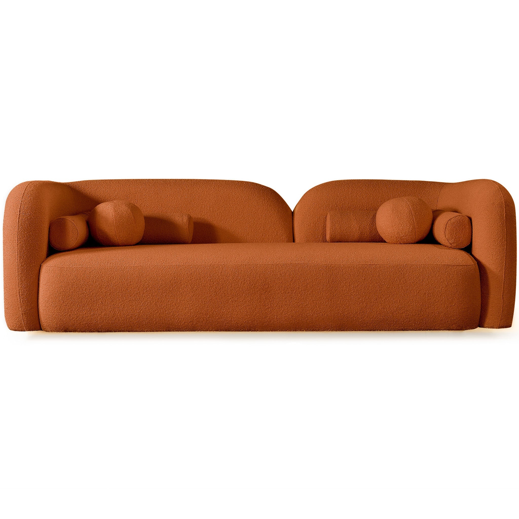 Bodrum Sofa Burnt Orange Boucle