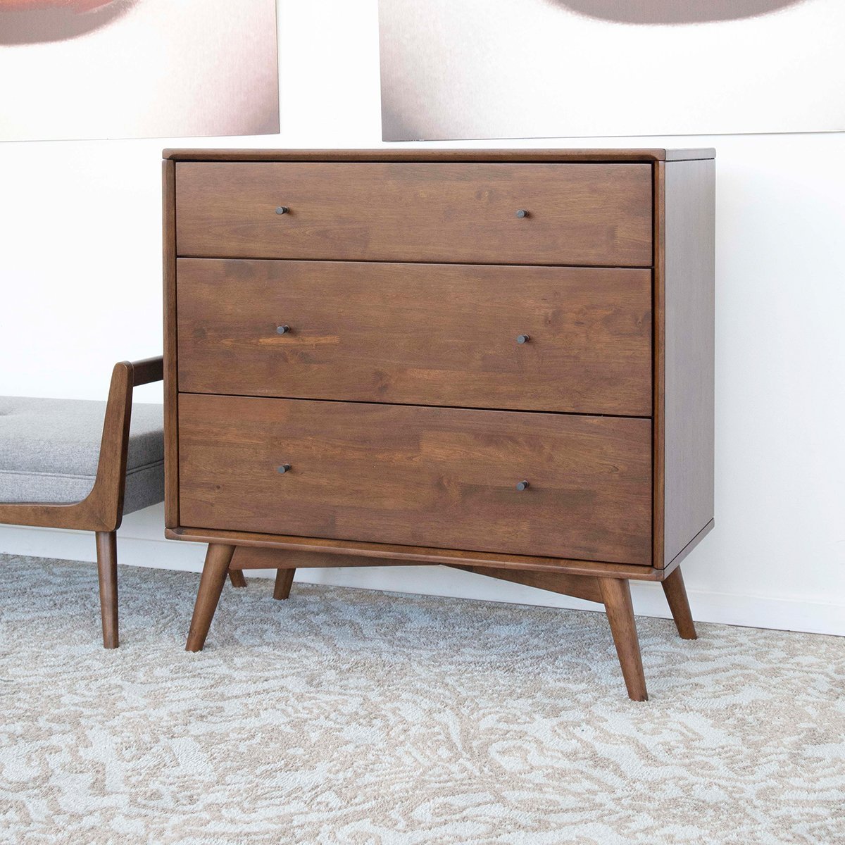 Noak Mid Century Modern Dresser 3 Drawer