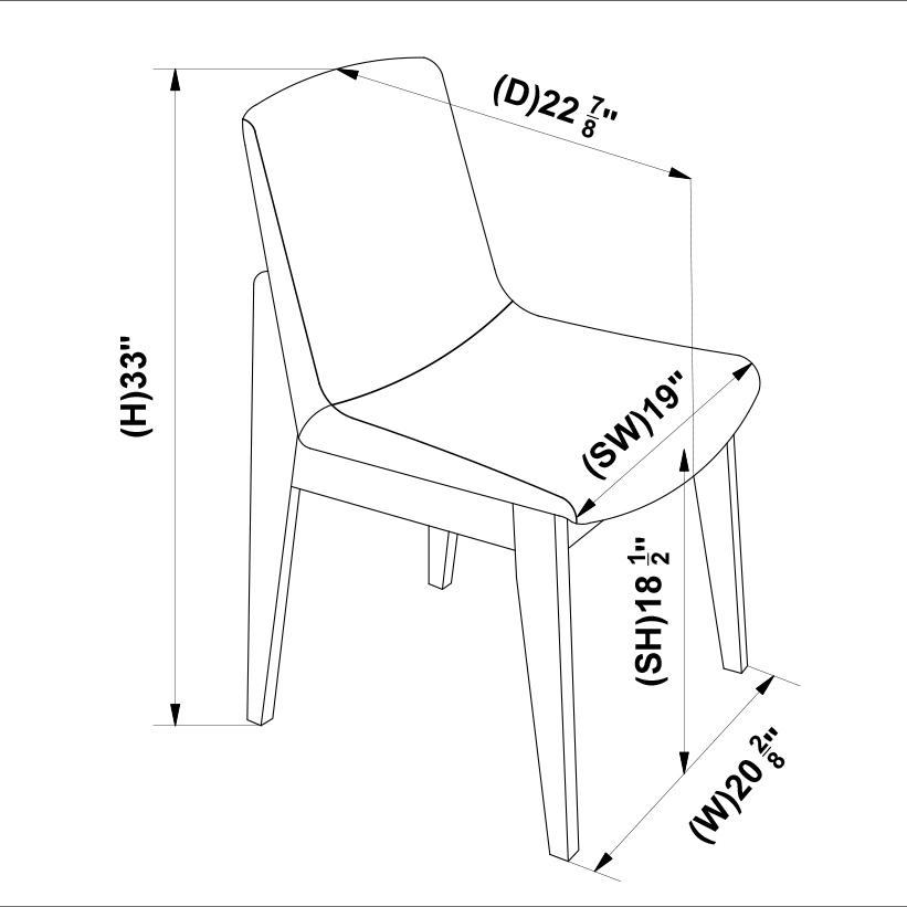 Selena Dining set with 4 Ohio Dining Chairs Dark Gray