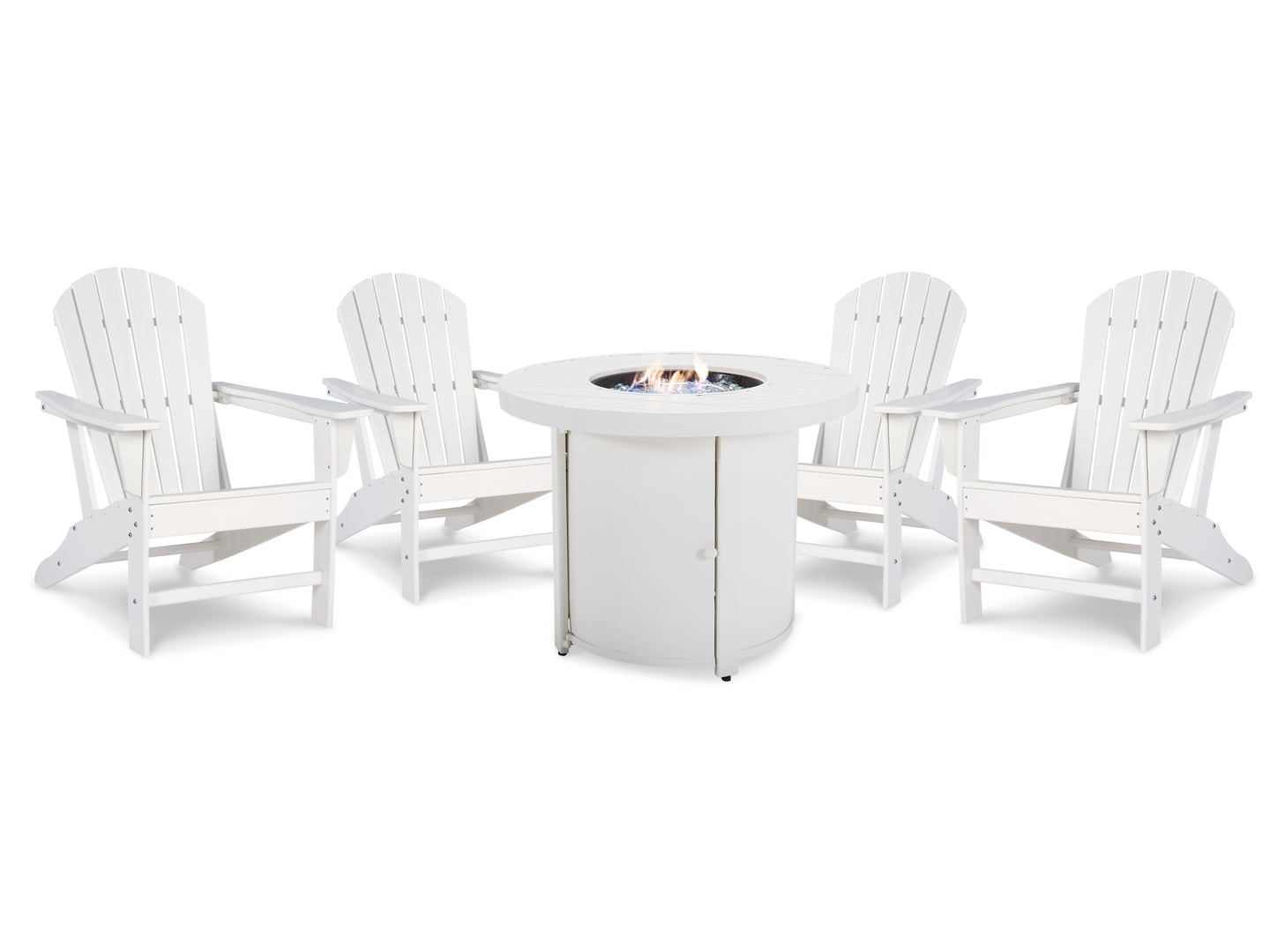 Sundown Treasure Outdoor Fire Pit Table and 4 Chairs