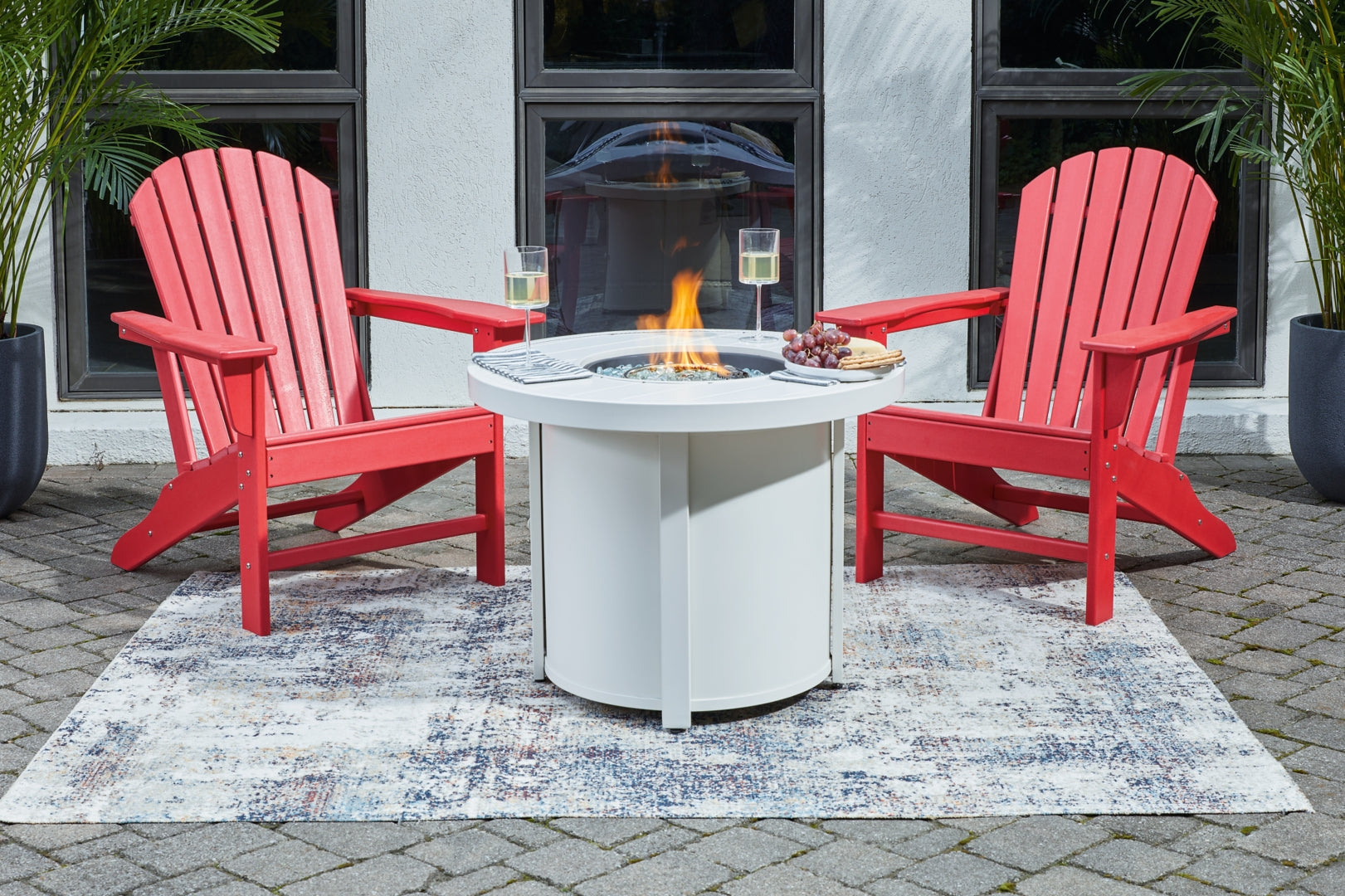 Sundown Treasure Fire Pit Table and 2 Chairs