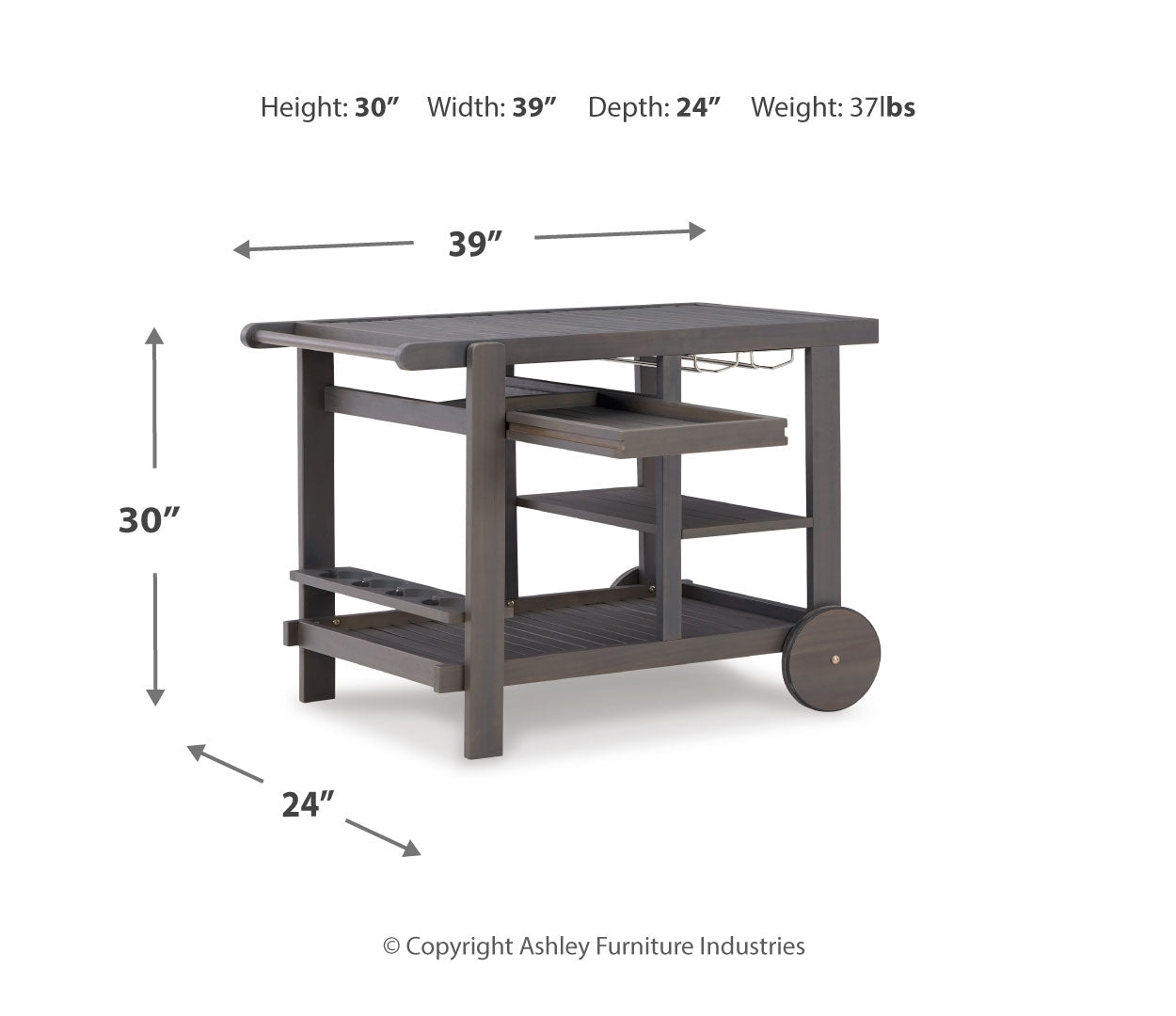 Kailani Serving Cart