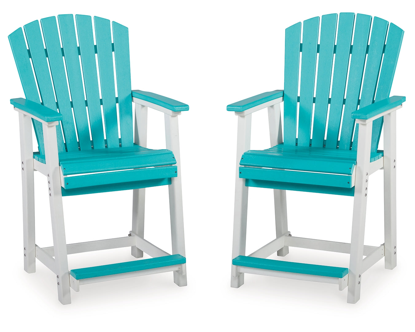 Eisely Outdoor Counter Height Bar Stool (Set of 2)