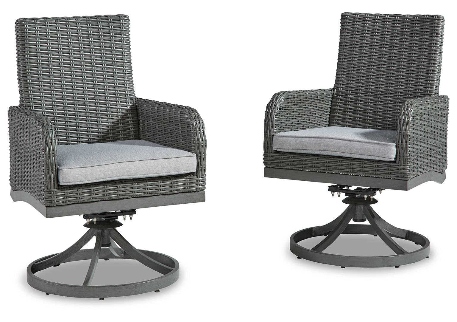 Elite Park Swivel Chair with Cushion (Set of 2)