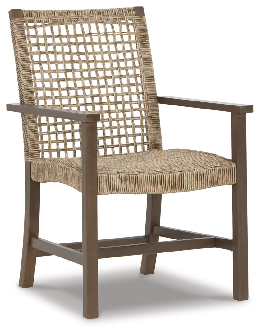 Germalia Outdoor Dining Arm Chair (Set of 2)