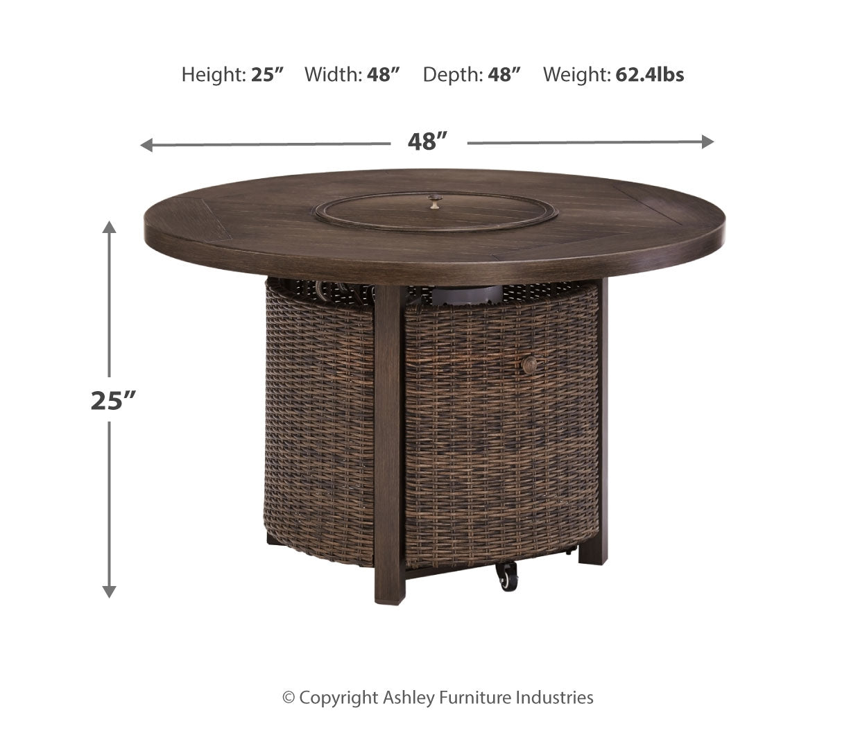 Paradise Trail Fire Pit Table