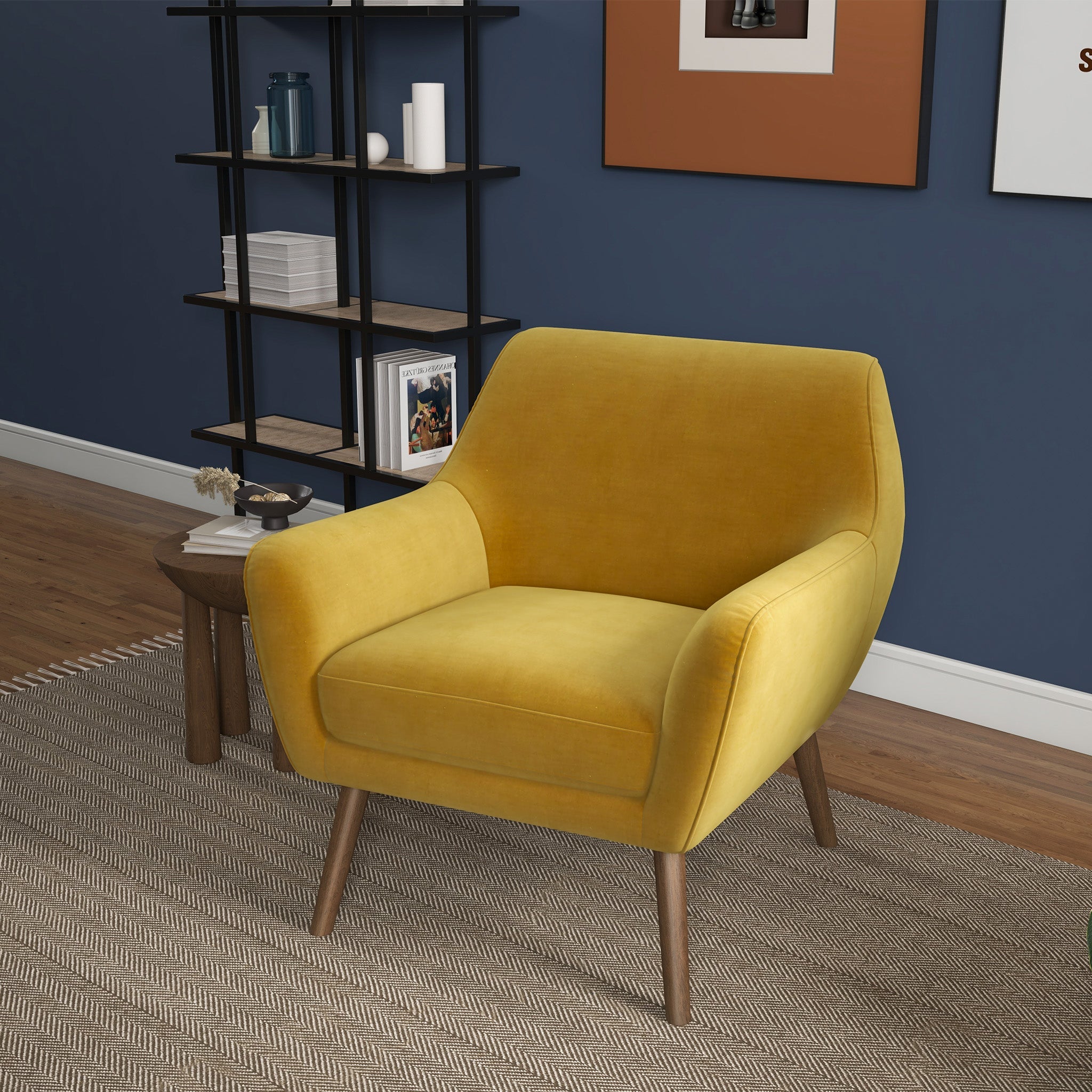 Penny Armchair Gold Velvet