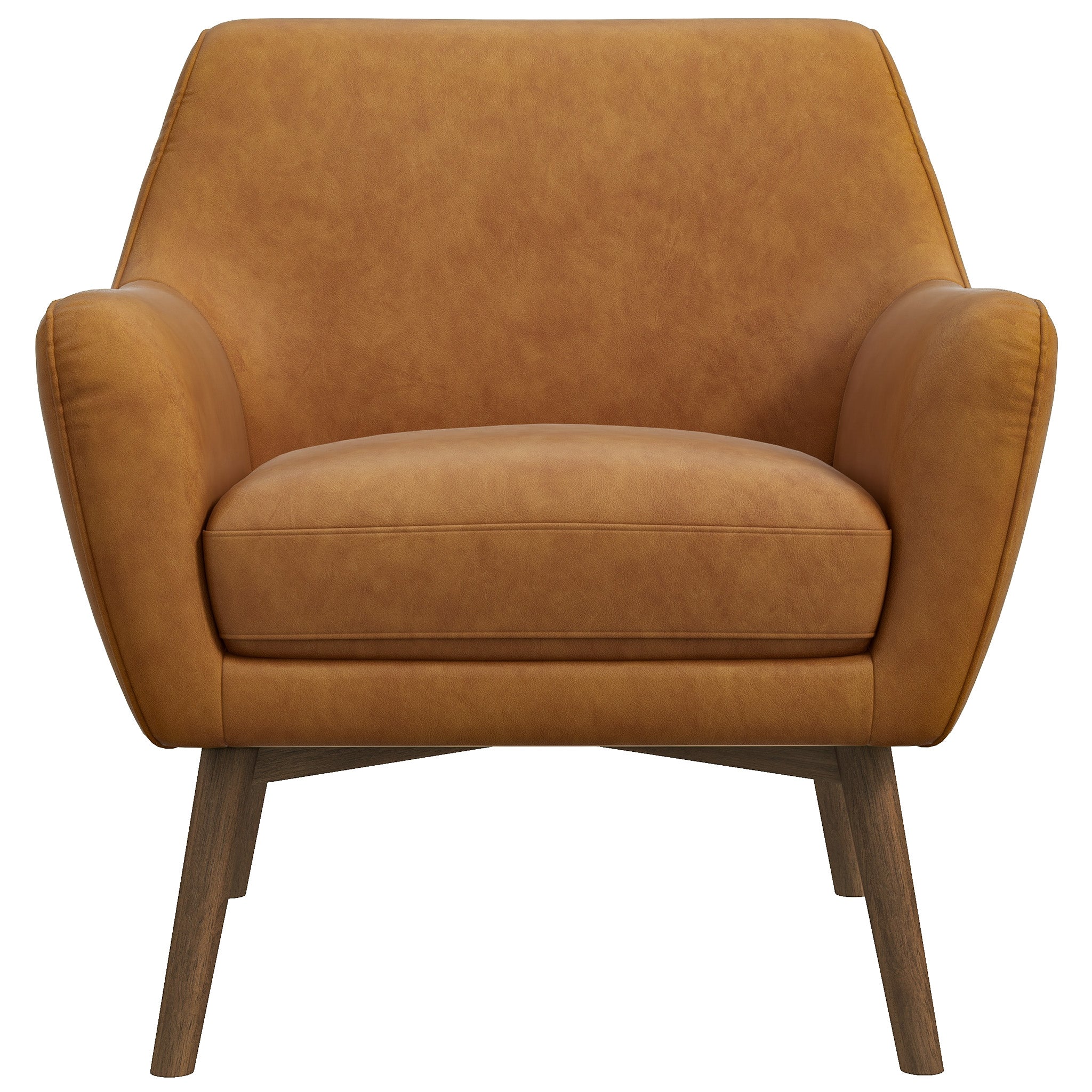 Penny Tan Leather Lounge Chair