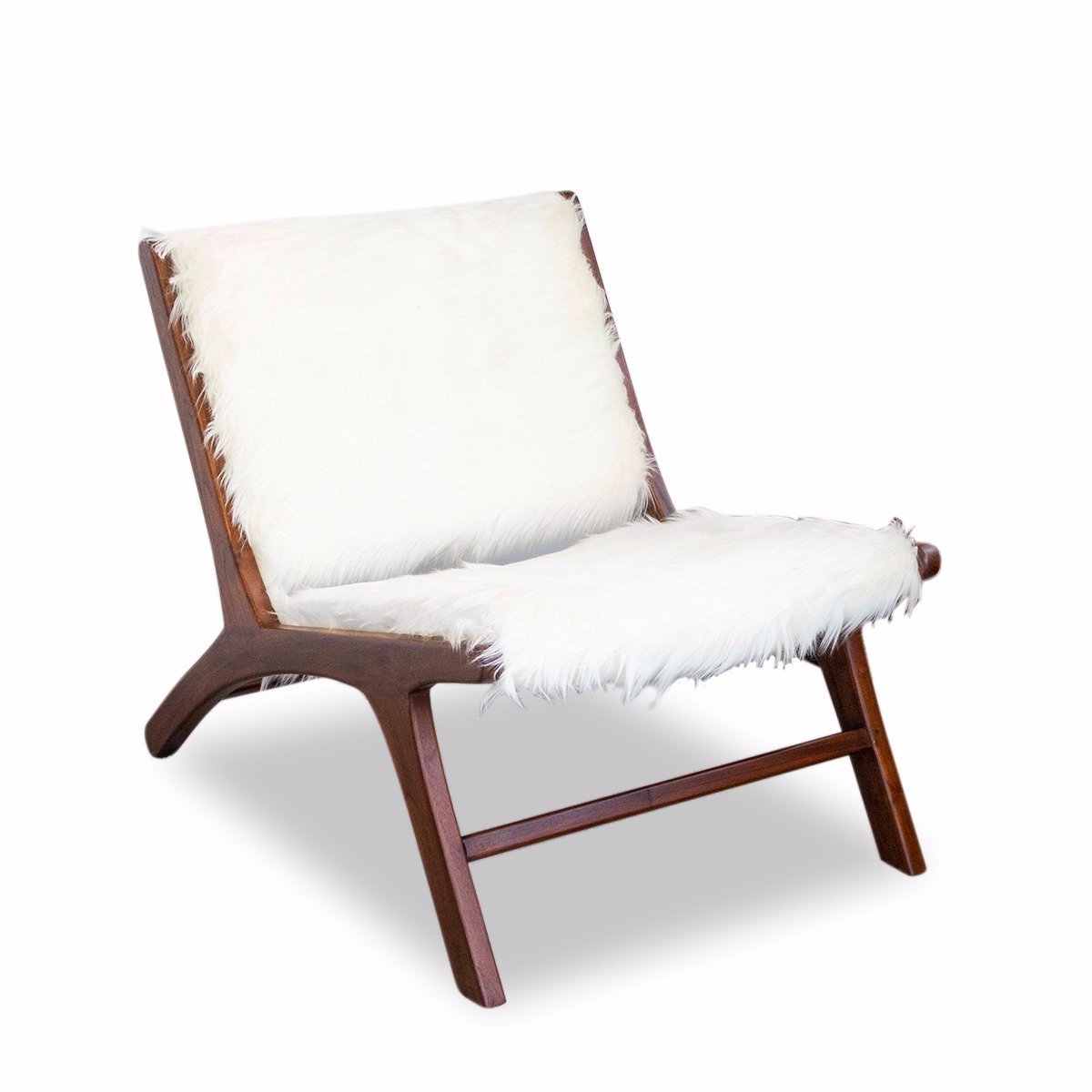 Quantum White Vegan Hide Lounge Chair