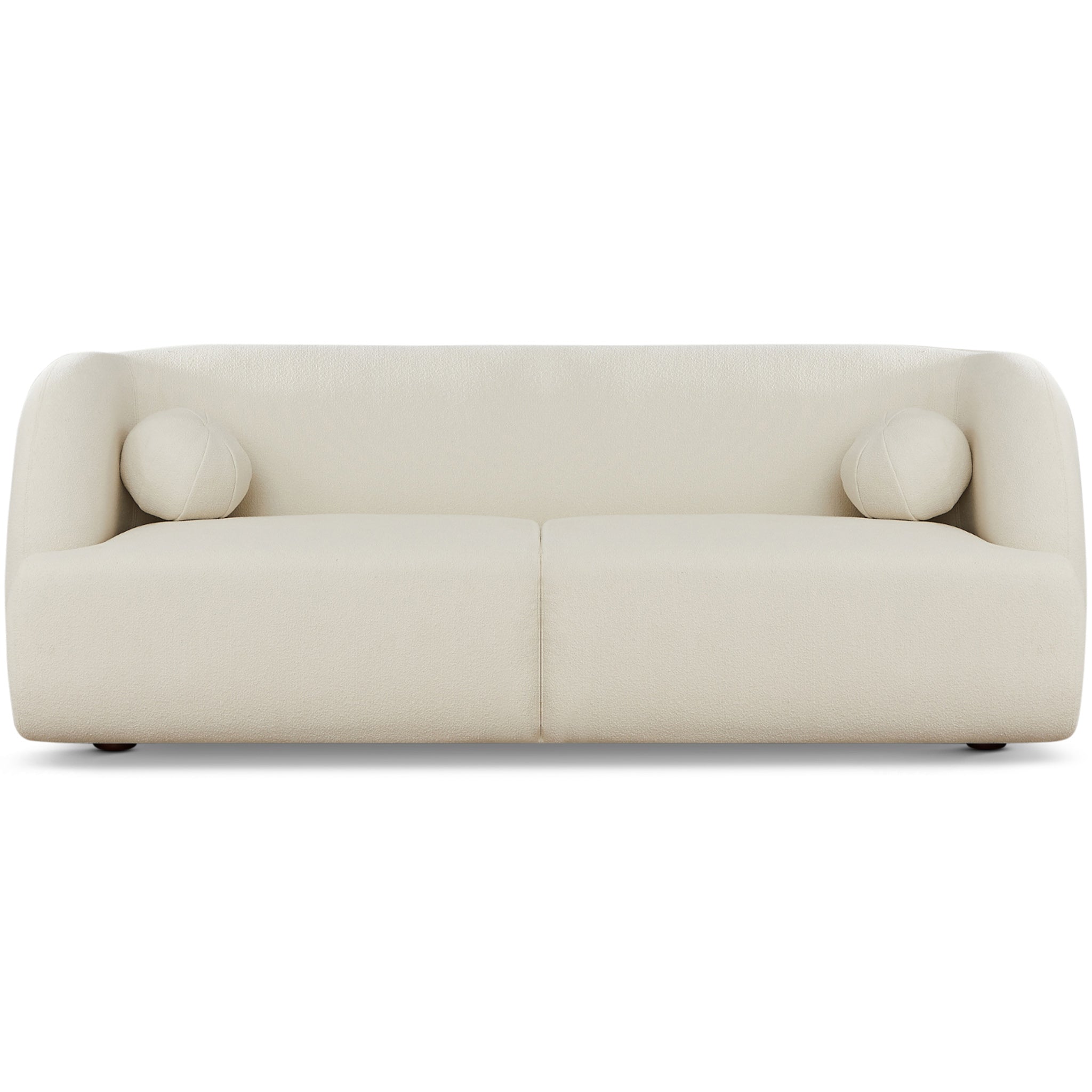 Quinn Sofa Ivory Boucle Fabric