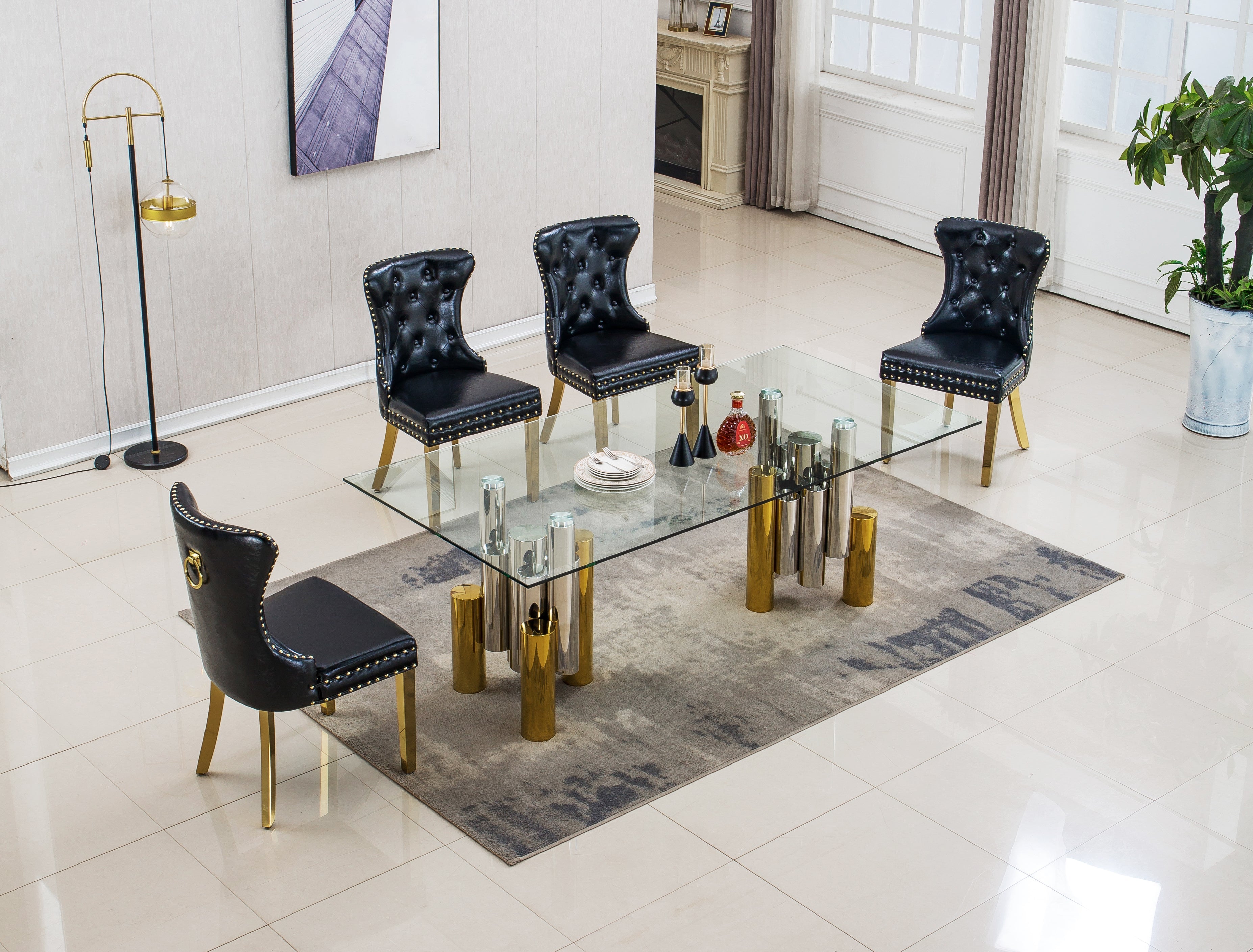 Lucilo Glass Dining Table