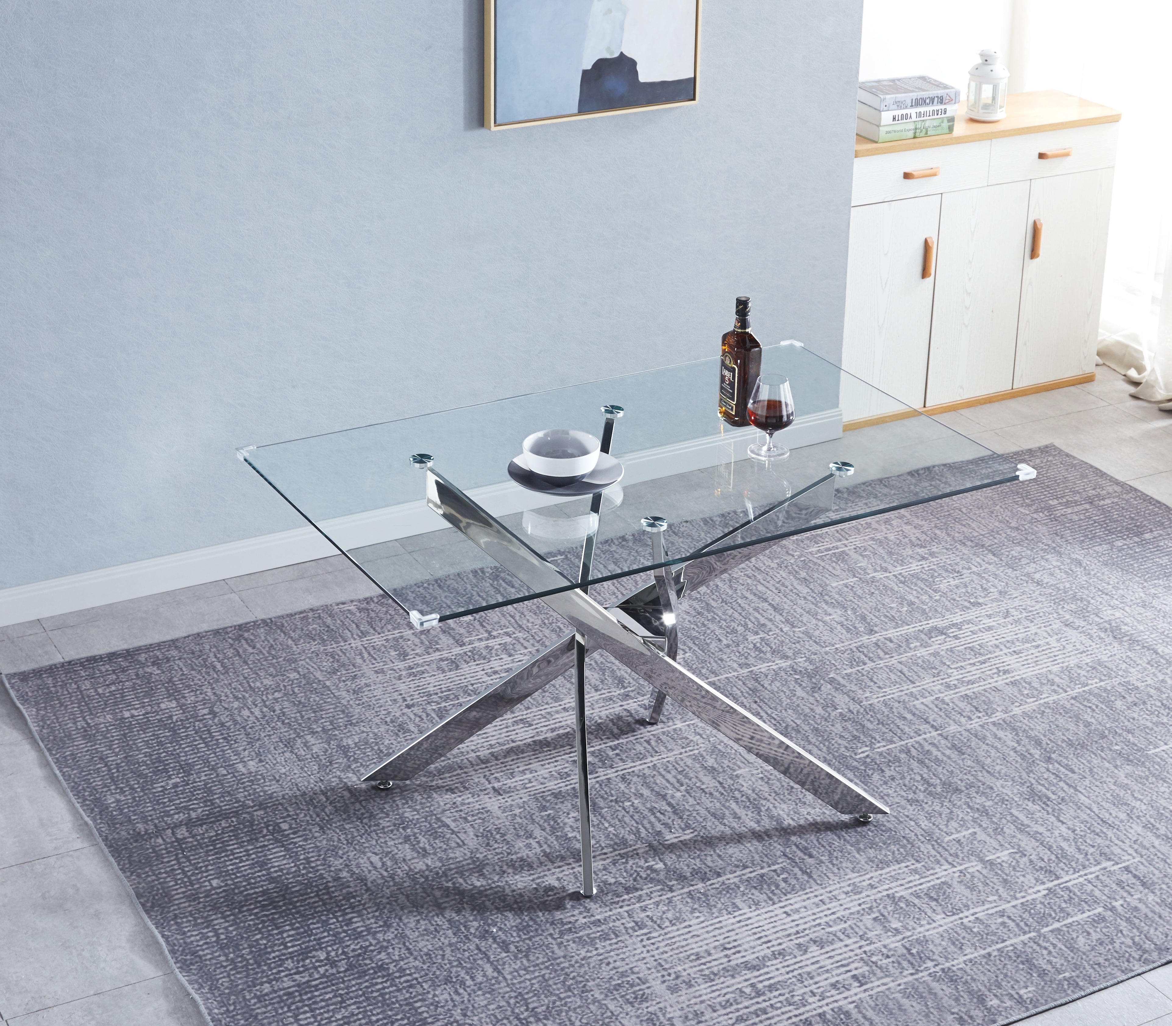 Ruedy Dining Table Silver