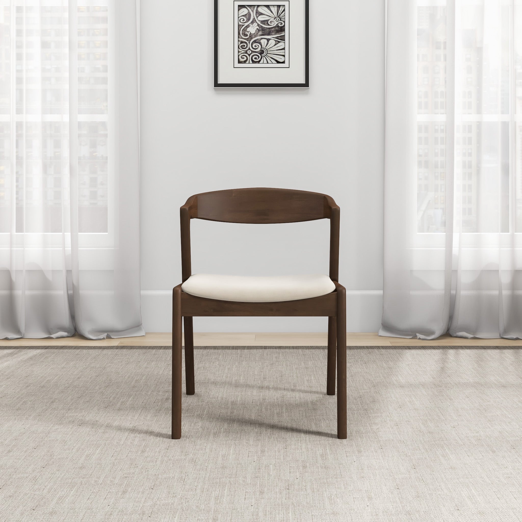 Reggie Cream Velvet Dining Chair