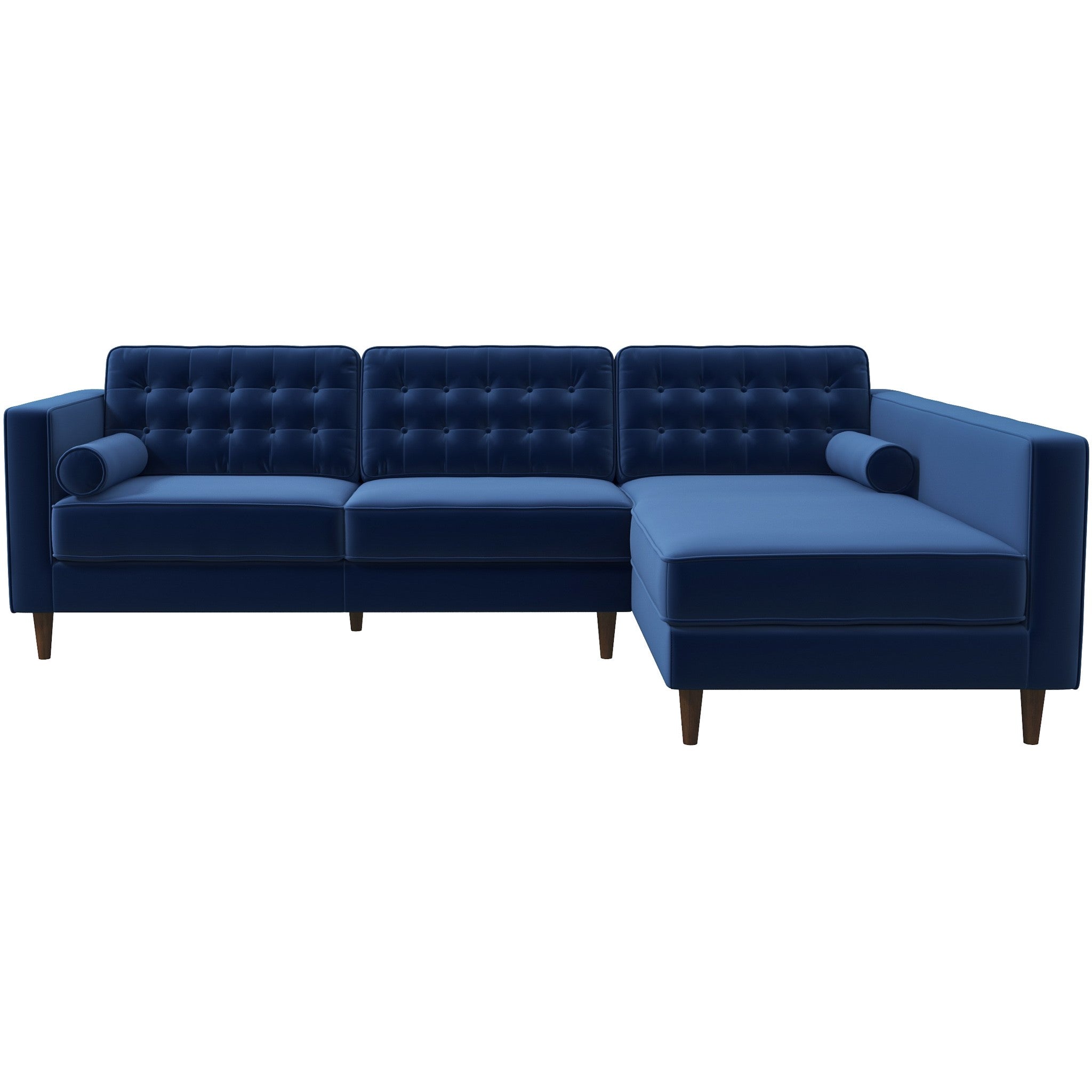 Olson Sectional Sofa Midnight Blue Right Chaise