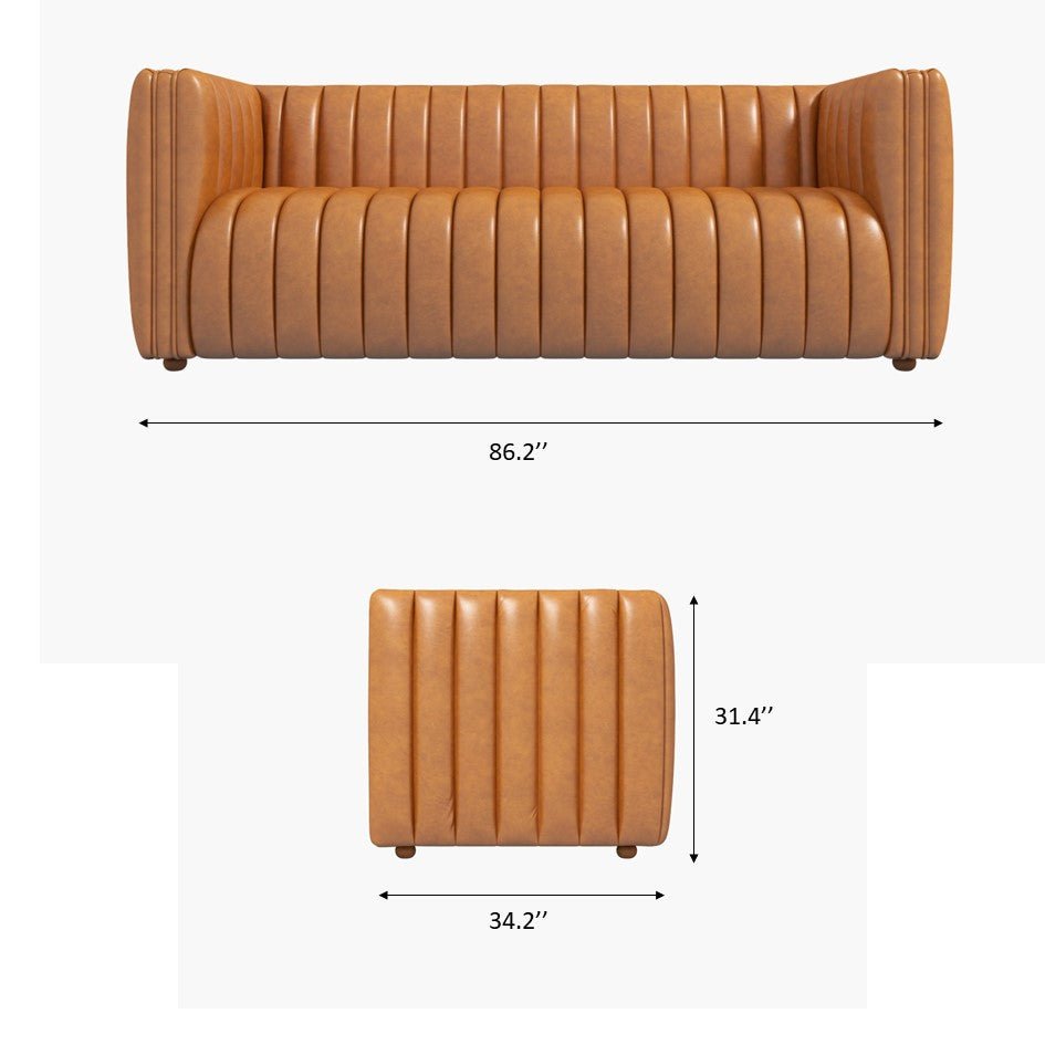 Rosslyn Sofa Cognac Leather