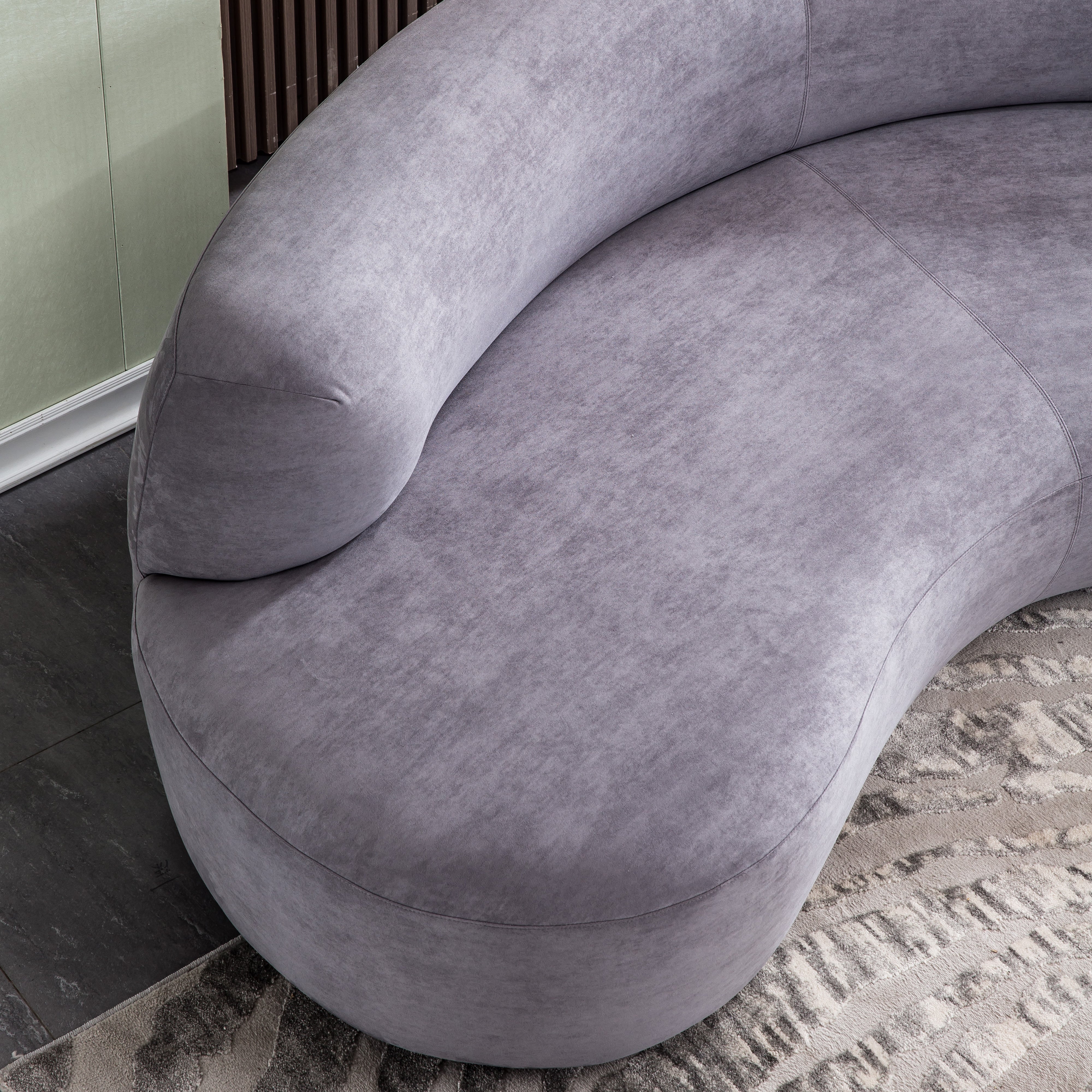 Monik Curved Sofa Grey