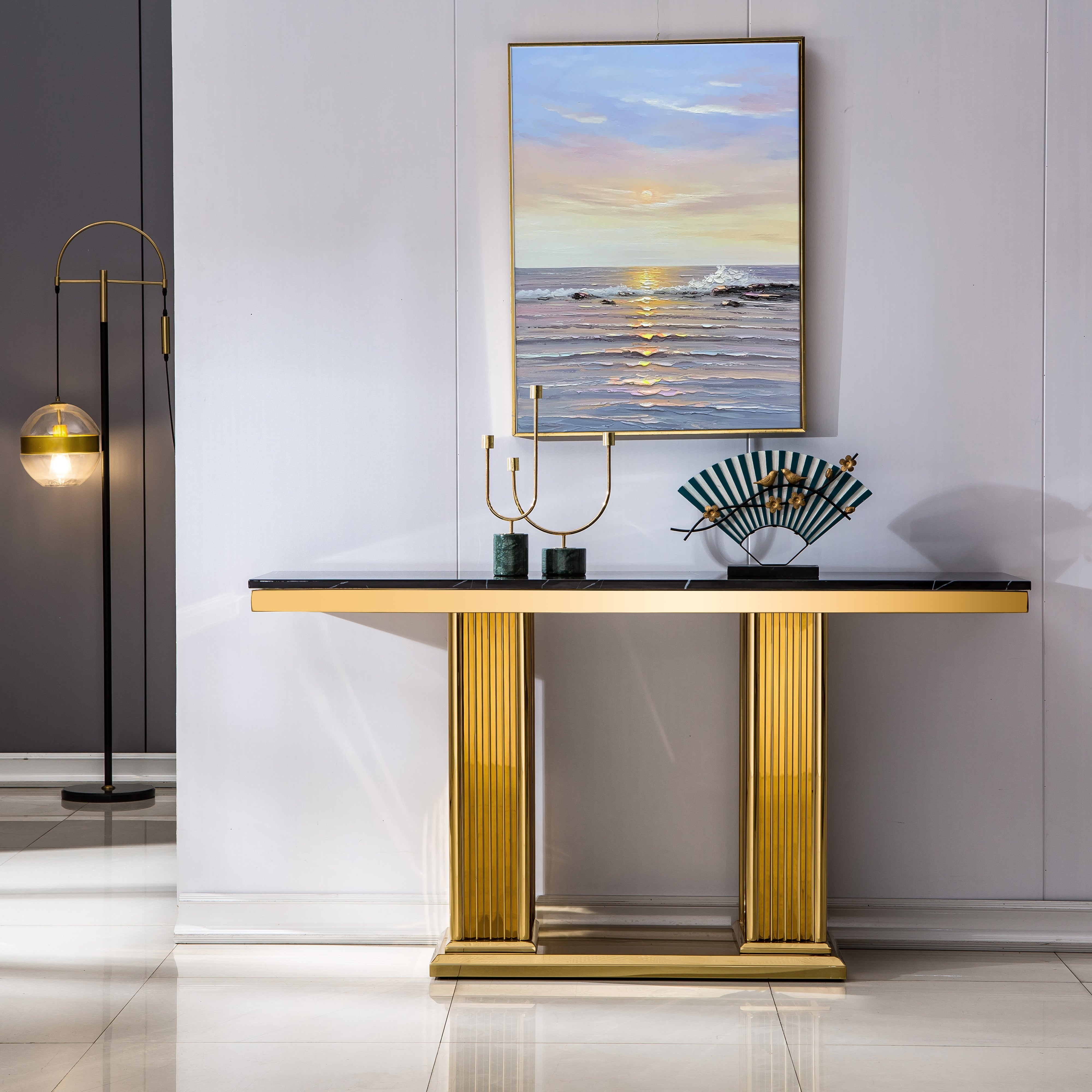 Alarriah Console Table Gold