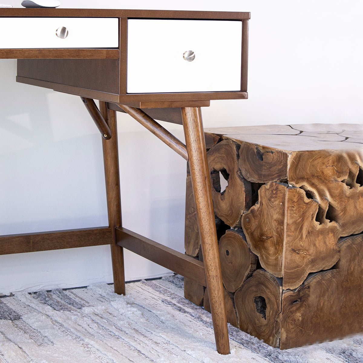 Sutton Mid Century Modern Home Office Desk