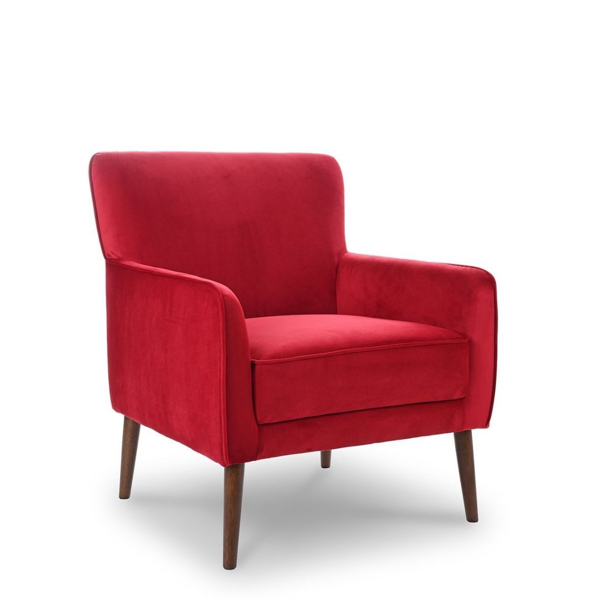 Swindon Lounge Chair Red Velvet