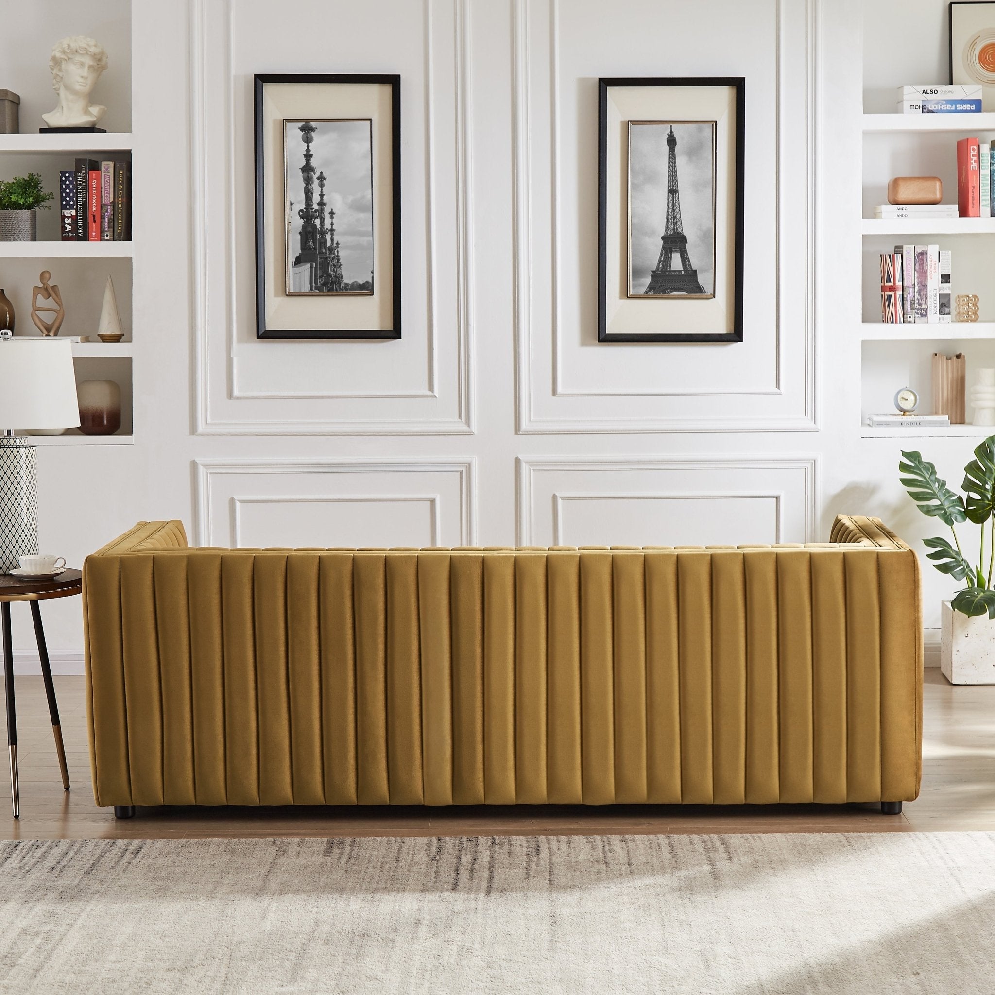 Sierra Gold Velvet Sofa