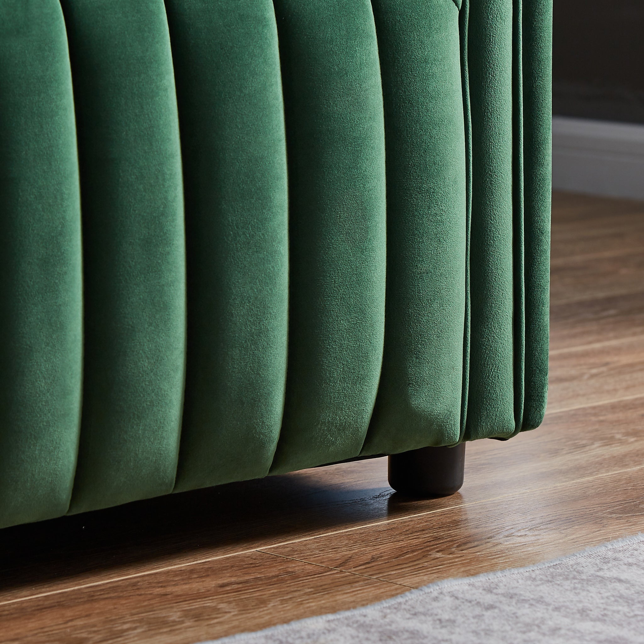 Sierra Dark Green Velvet Sofa