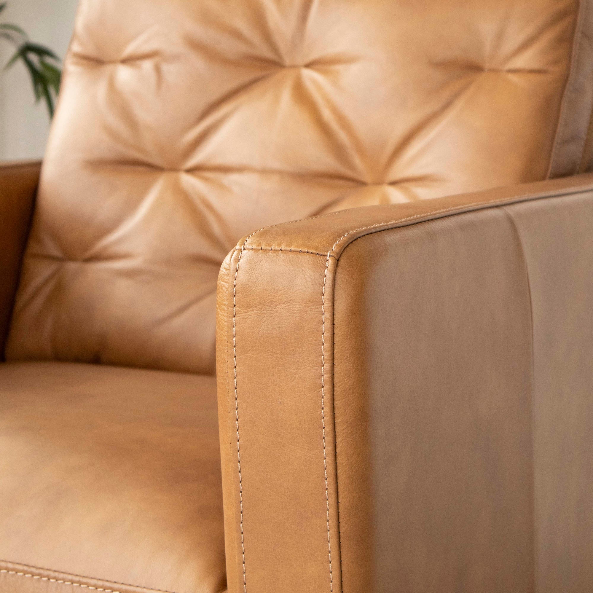 Flint Genuine Leather Recliner