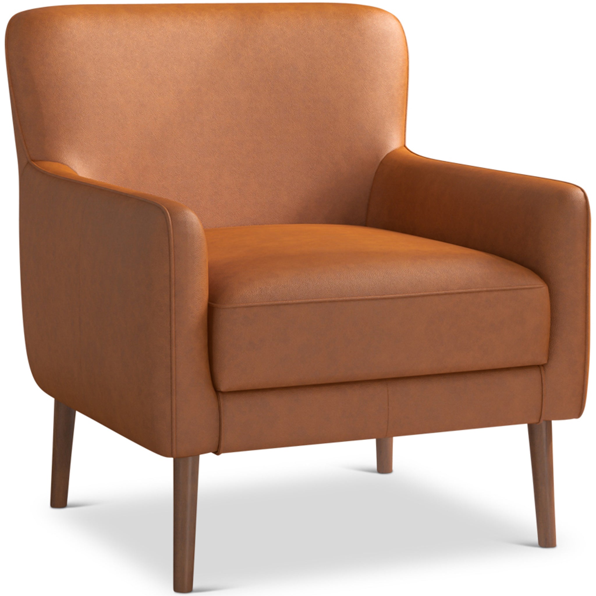 Swindon Genuine Leather Lounge Chair Tan