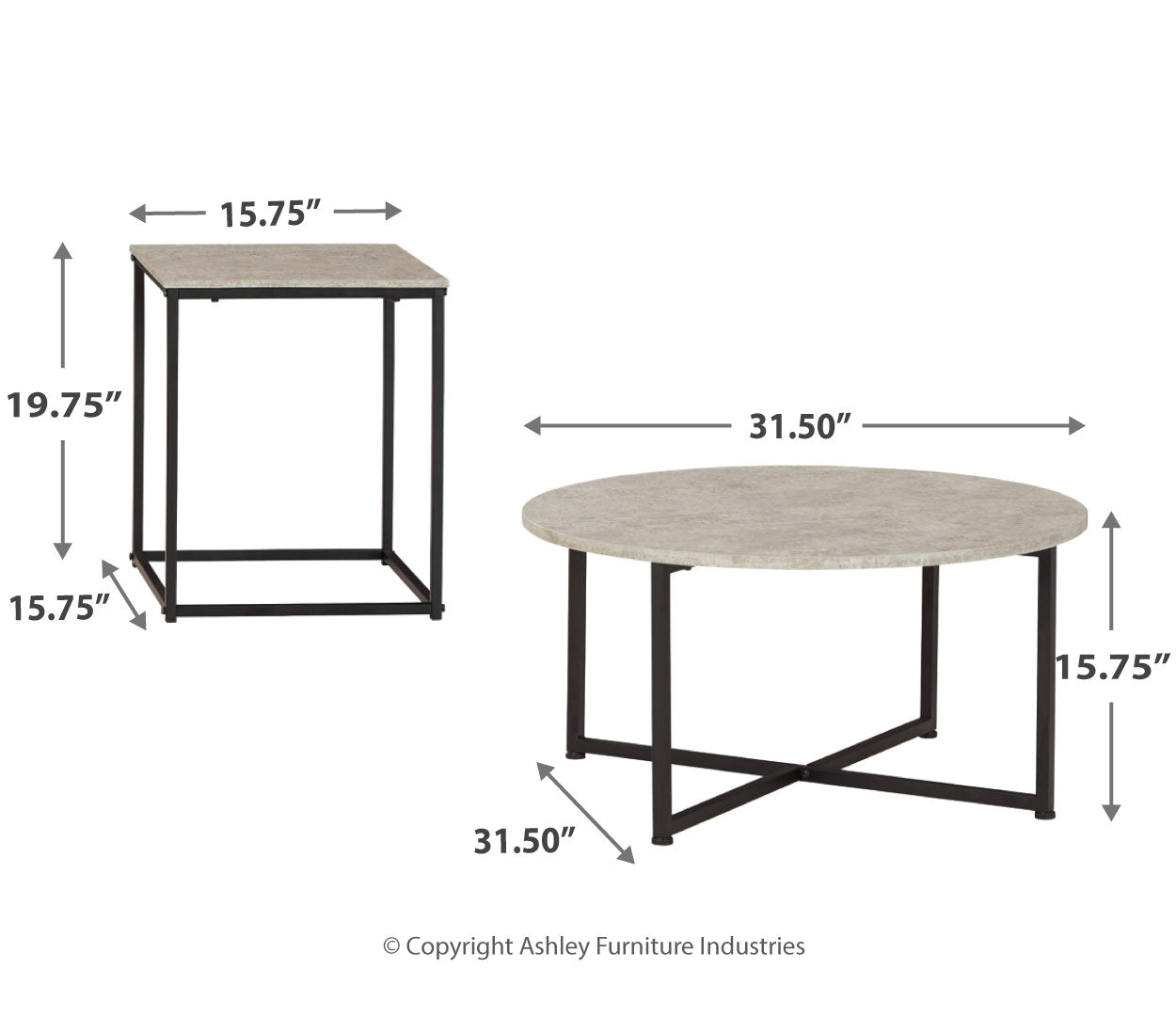 Lazabon Table (Set of 3)