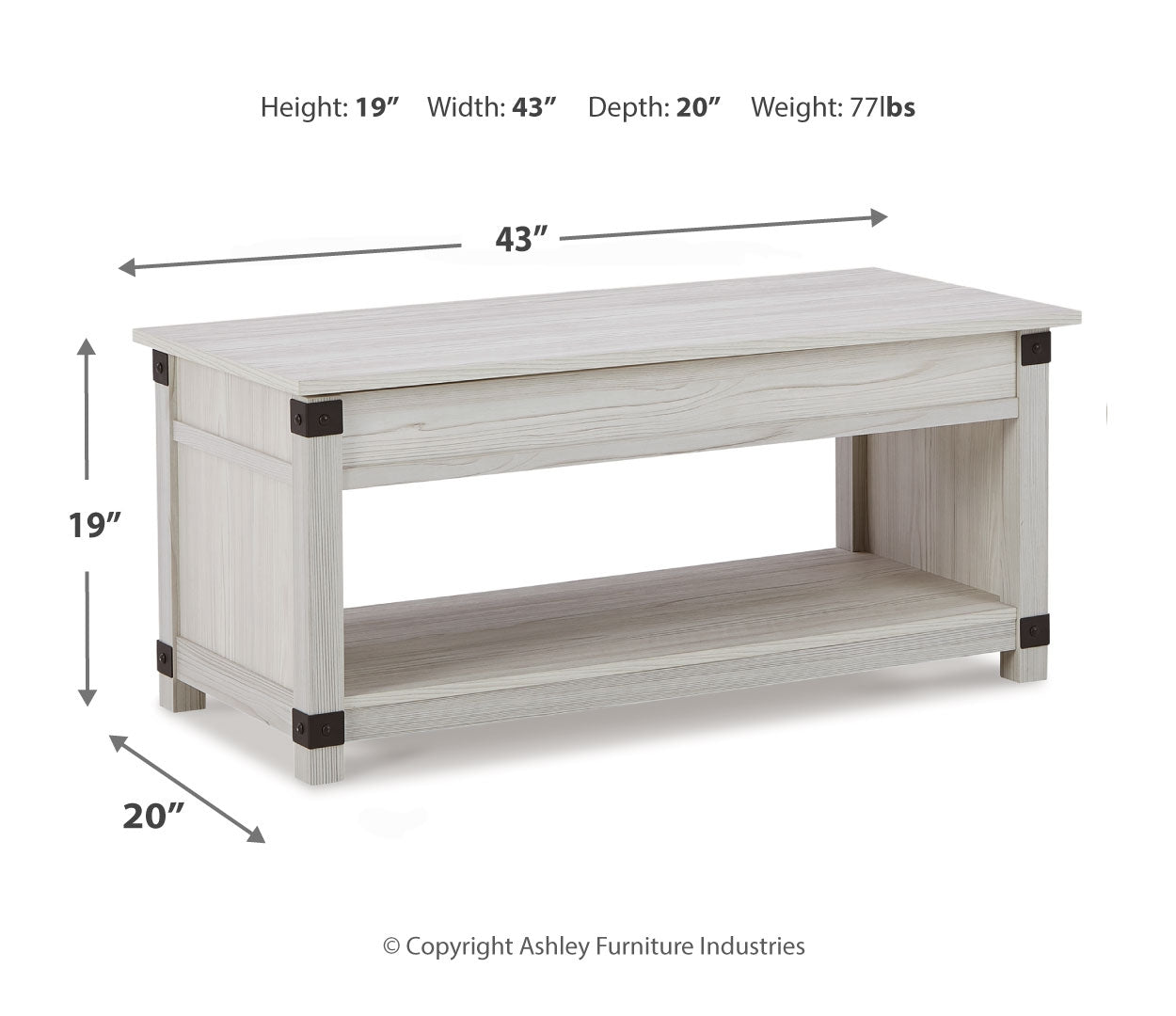 Bayflynn Lift-Top Coffee Table