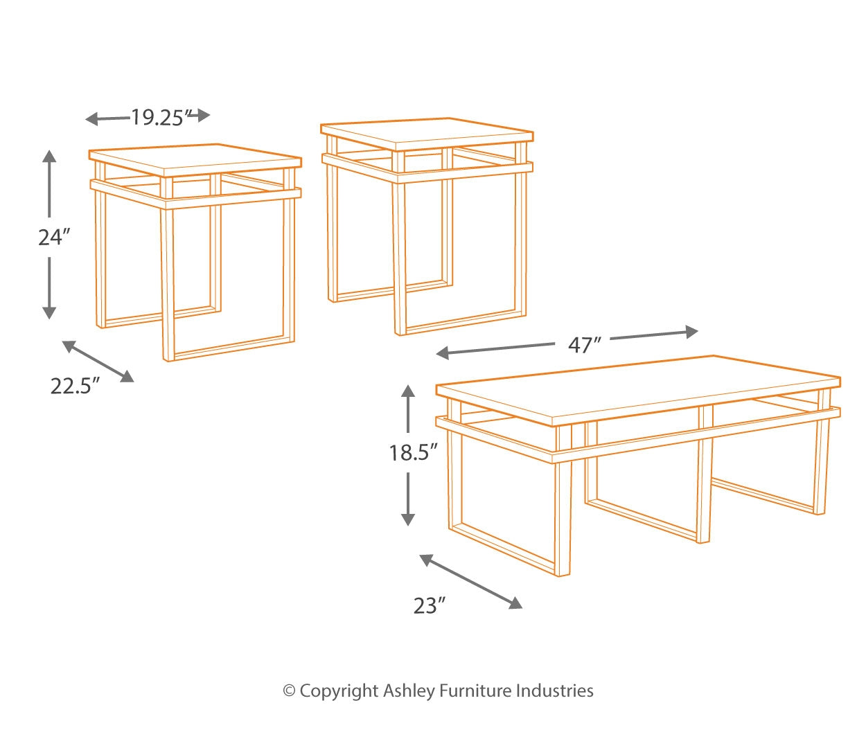 Laney Table (Set of 3)