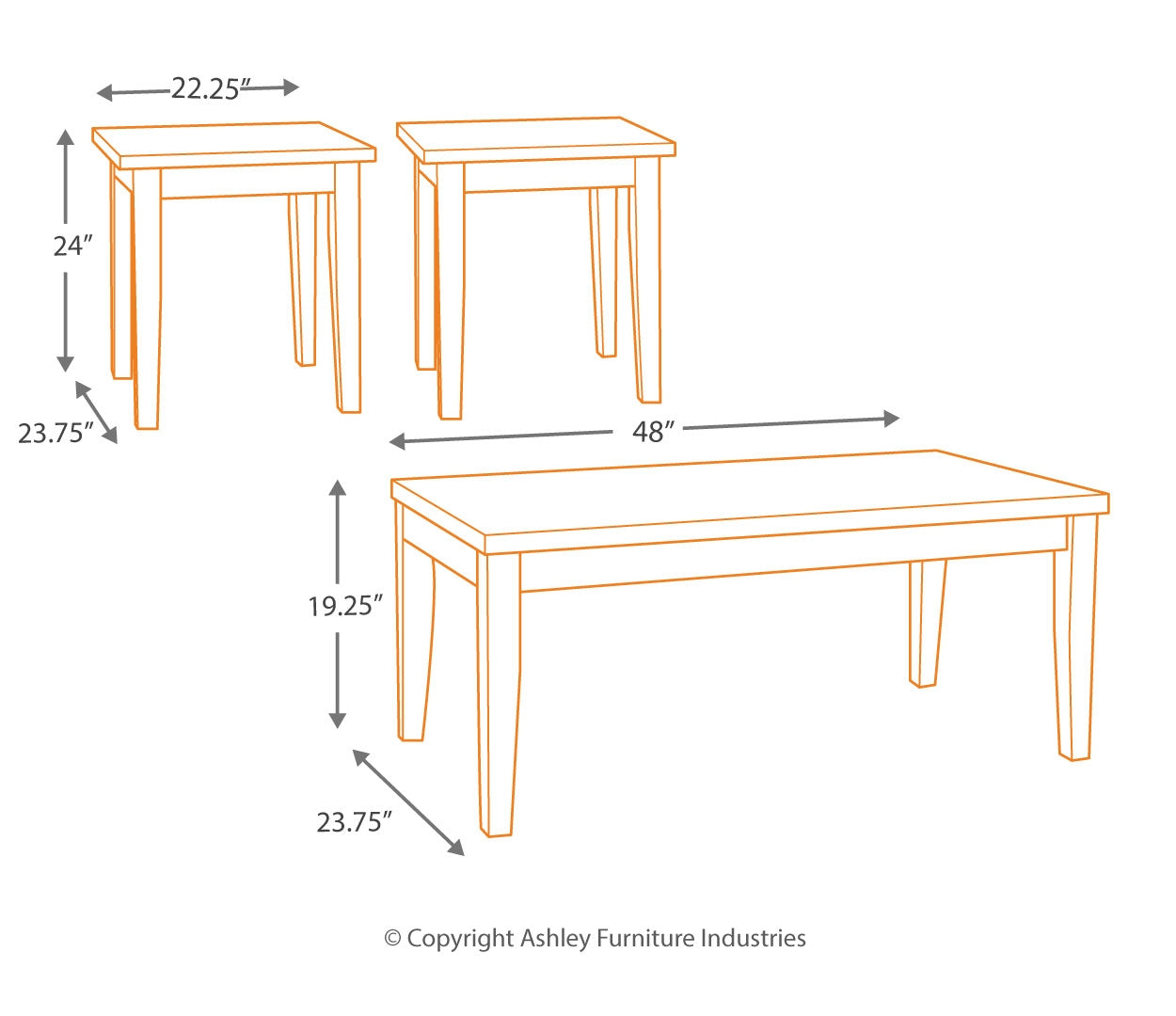 Maysville Table (Set of 3)