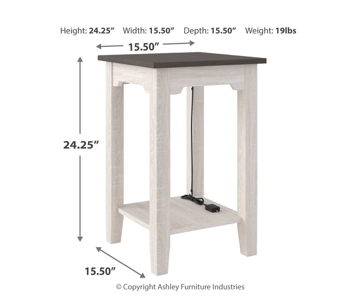 Dorrinson Chairside End Table