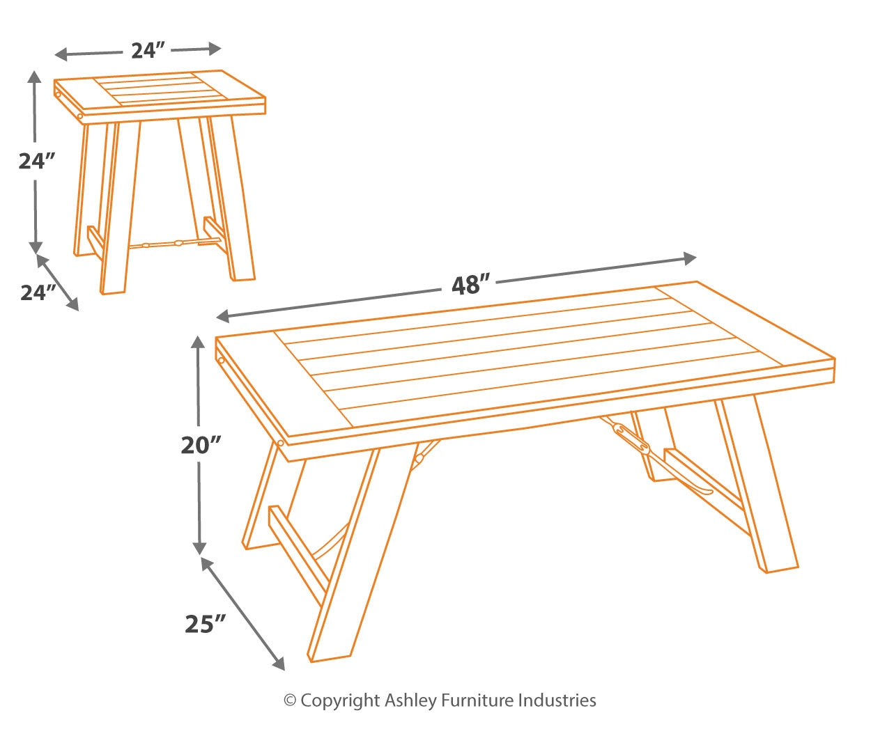 Noorbrook Table (Set of 3)